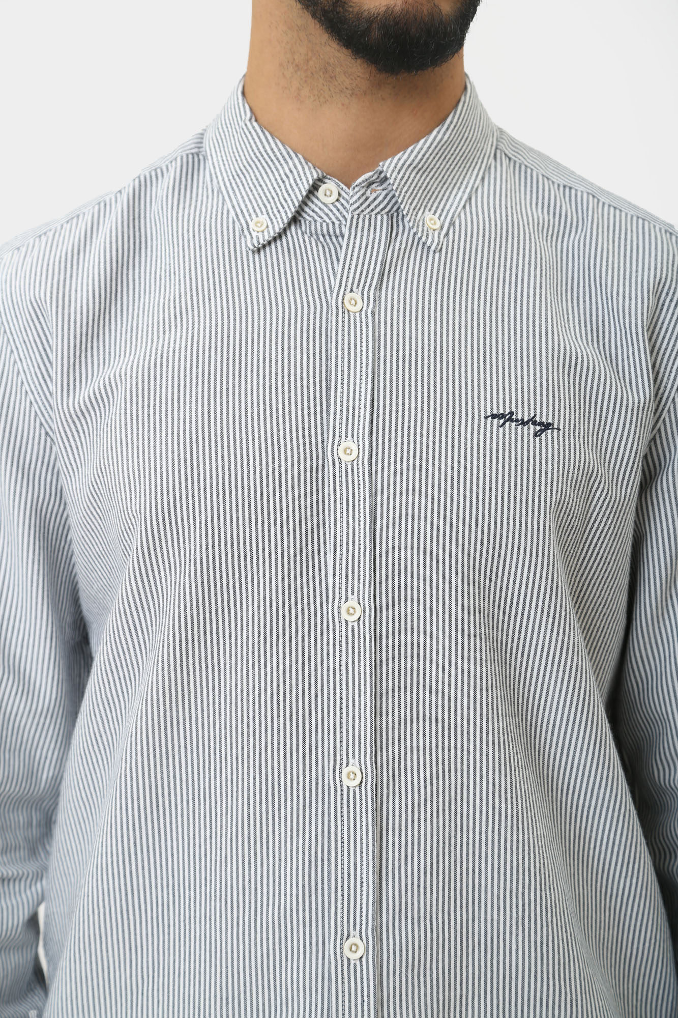 1015620 Рубашка с длинным рукавом Mustang Синий