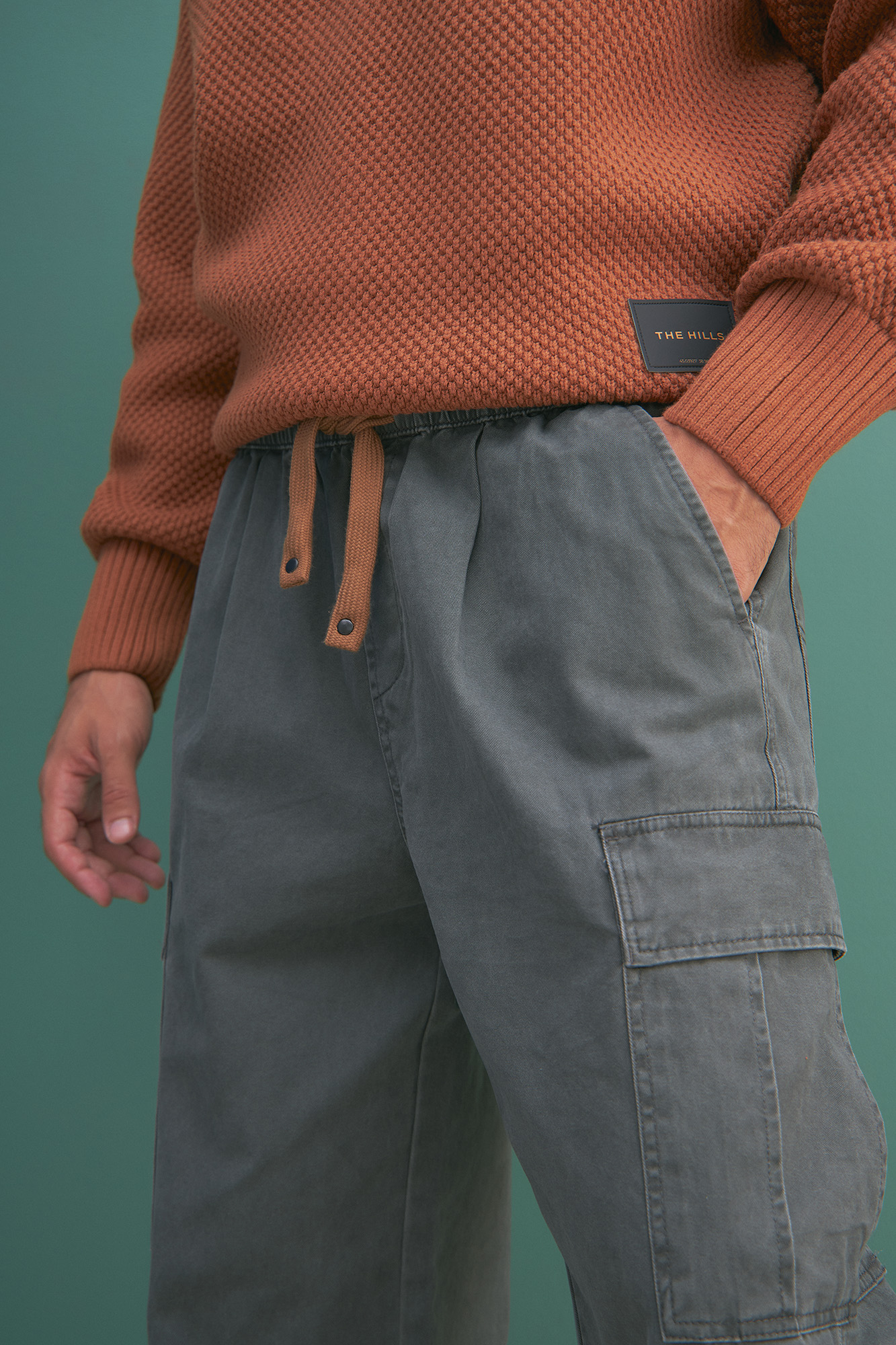 M-232-QW-7913 Брюки The Hills Серый