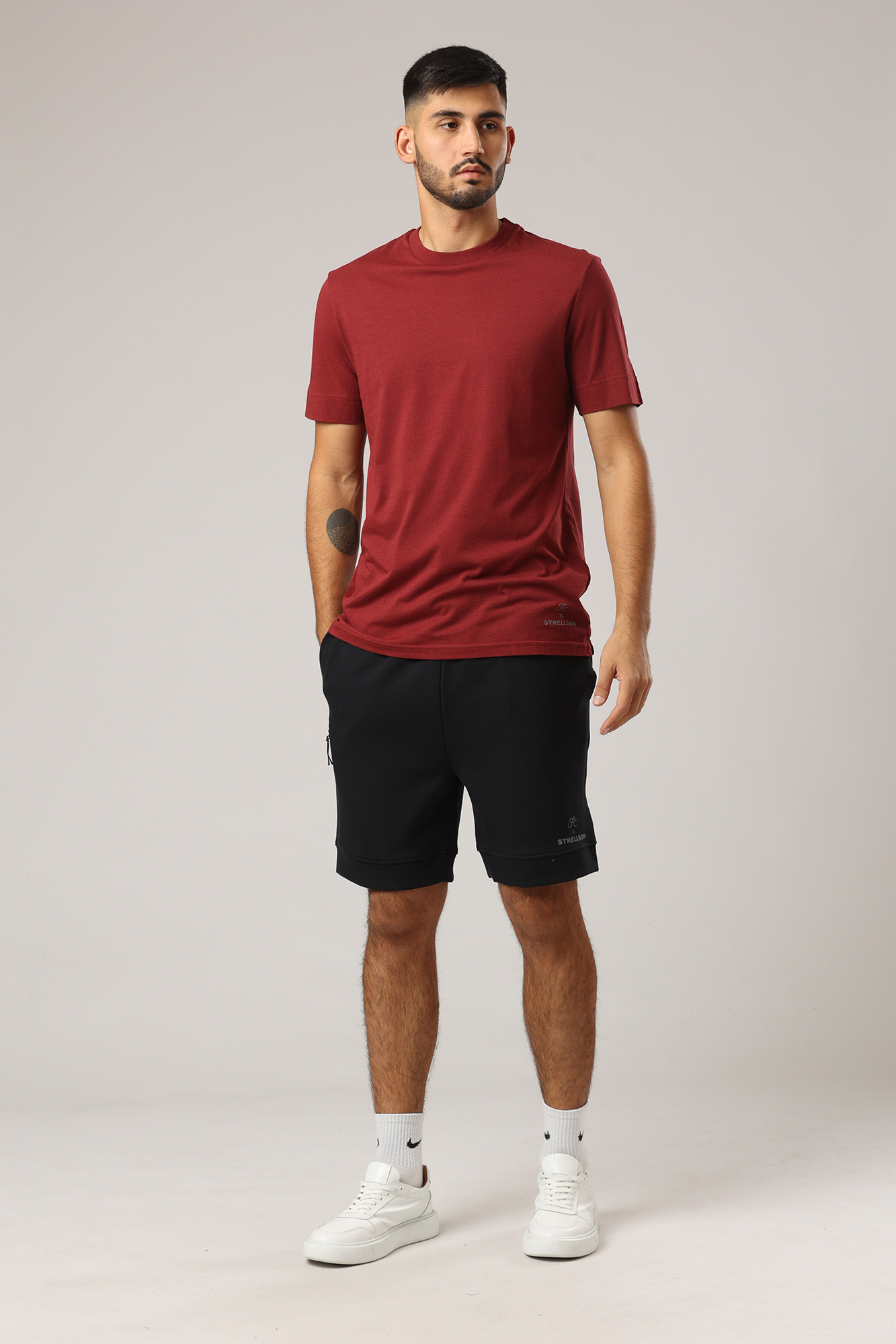 30032688_10013017 Шорты трикотажные Strellson Синий