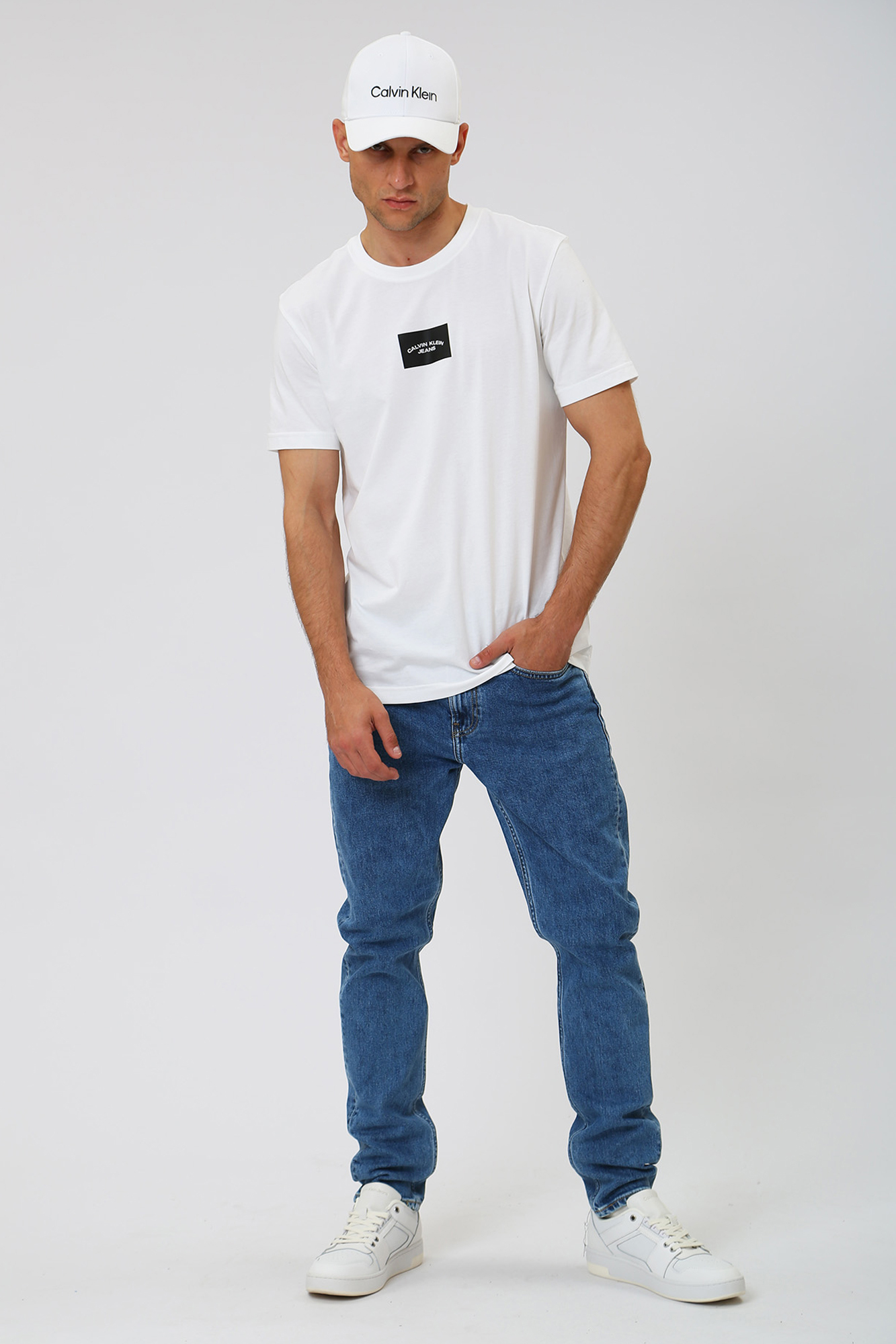 J30J323383 Брюки джинсовые Calvin Klein Jeans Синий