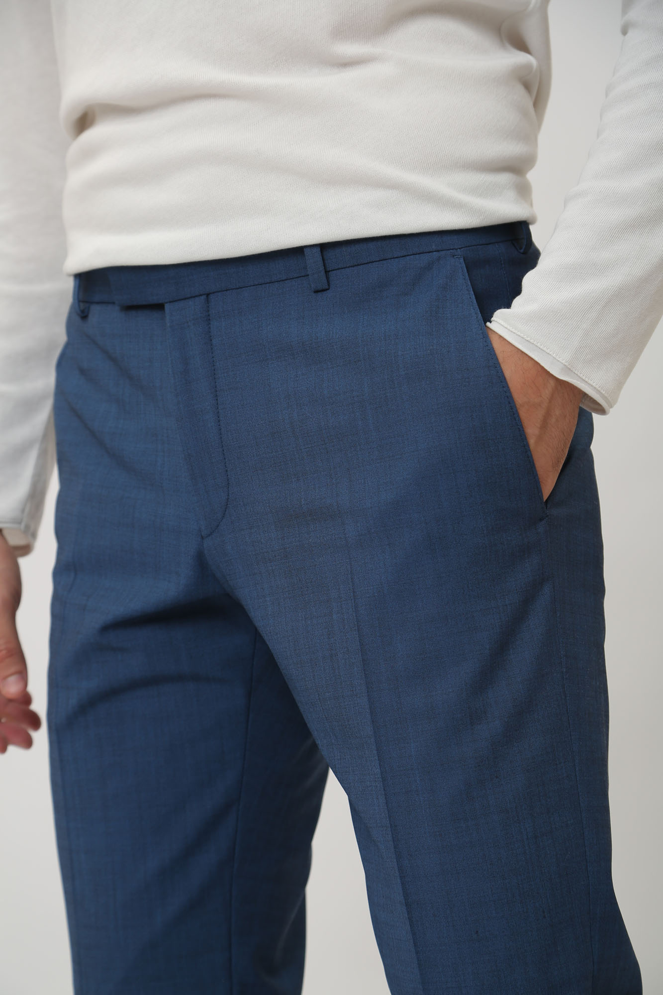 30032781_10007515 Брюки классические Strellson Синий