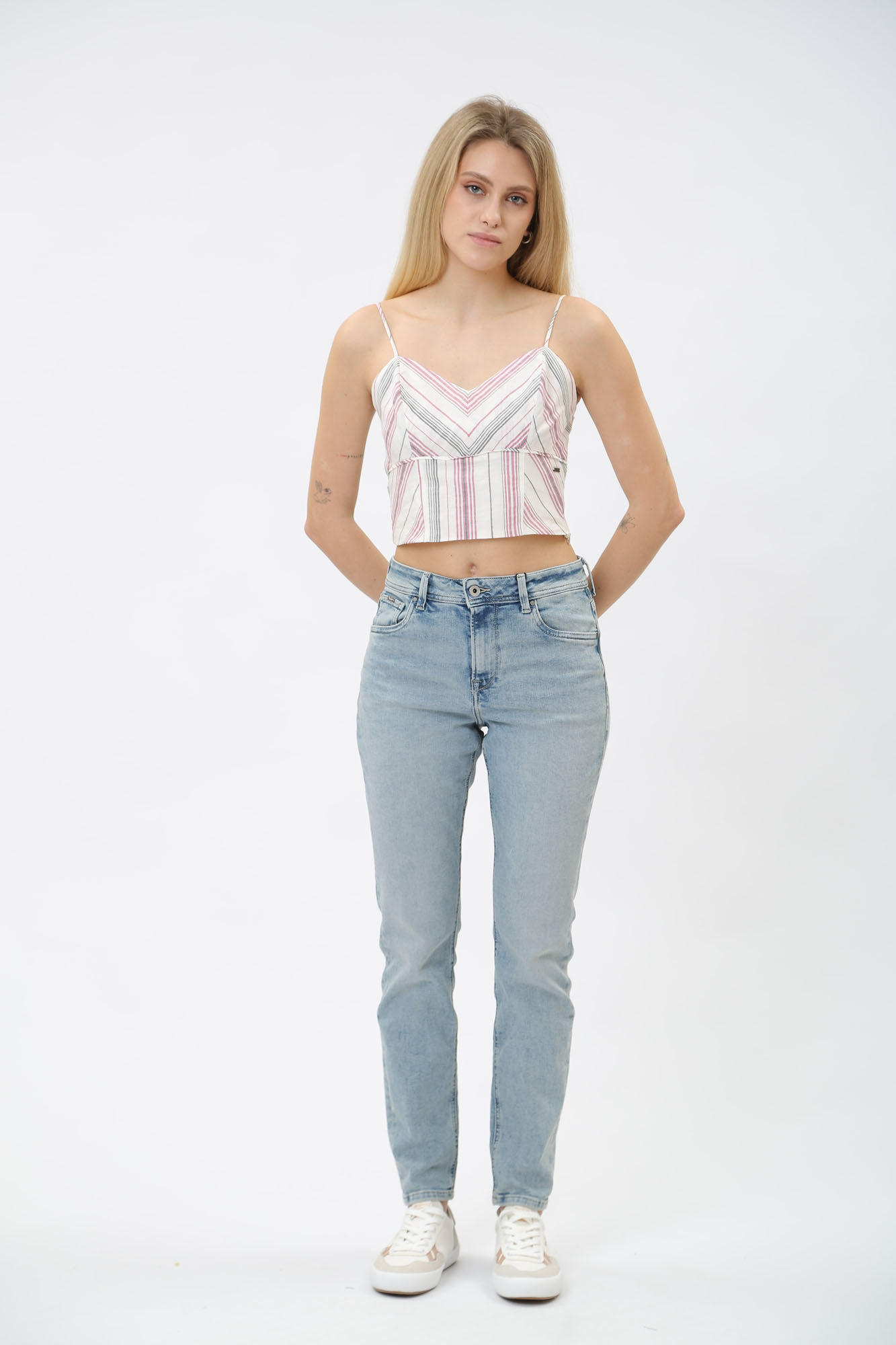 PL204591 джинсы tapered jeans hw  pepe jeans 