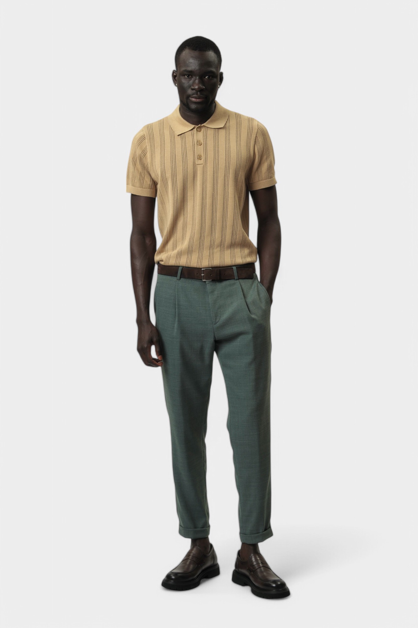 30027155_10008553 Брюки классические Strellson Зеленый