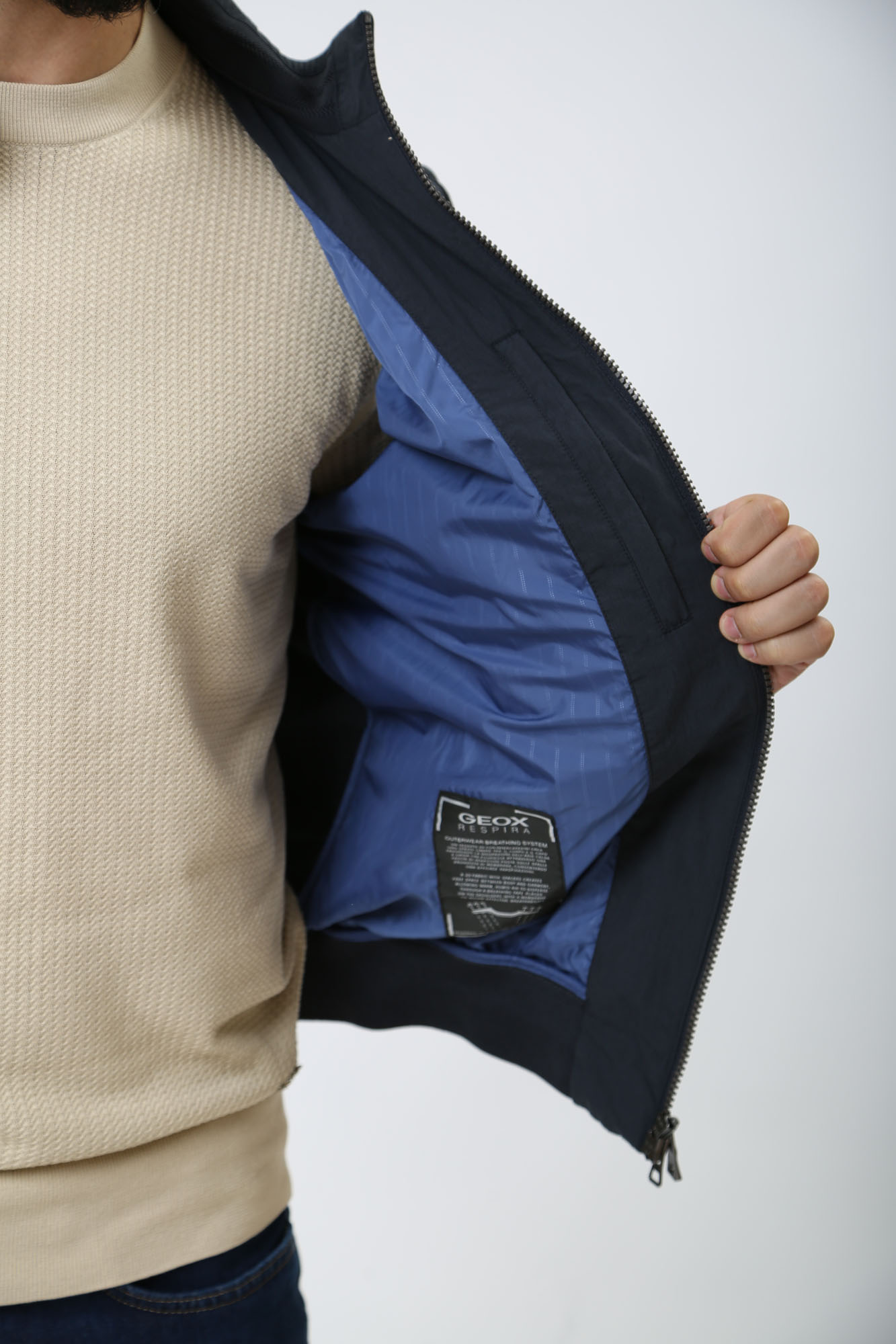 M4522PT3075F Куртка-бомбер Geox Синий