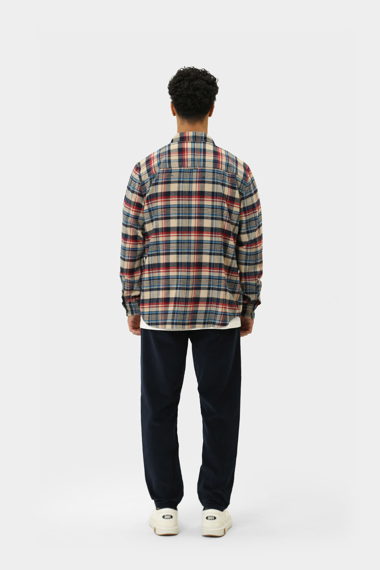 1015908 Рубашка с длинным рукавом Mustang Синий