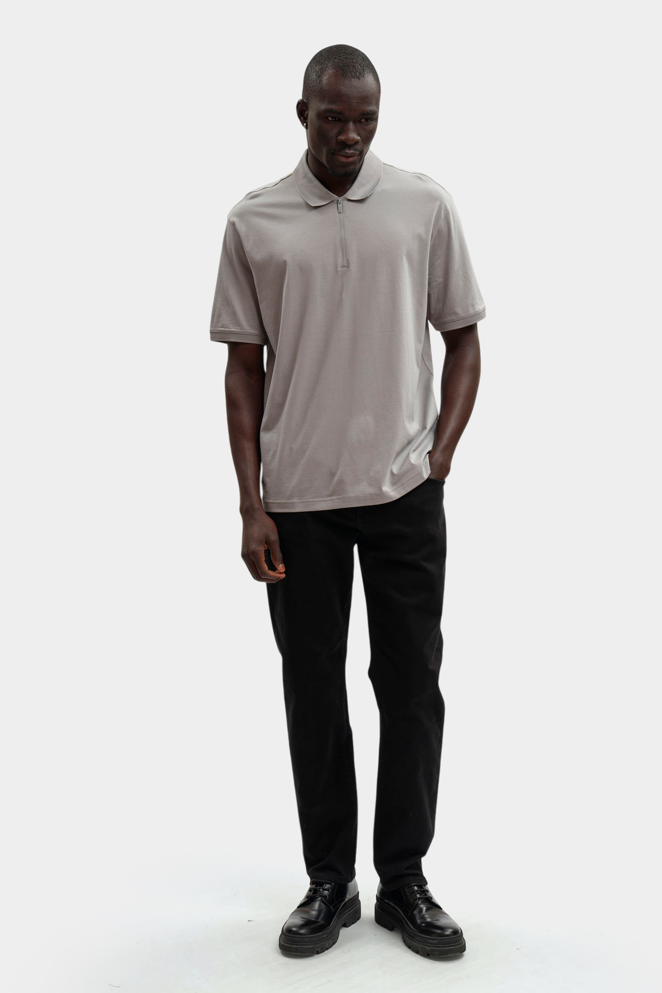 XM001291_AF10364 Поло Armani Exchange Серый