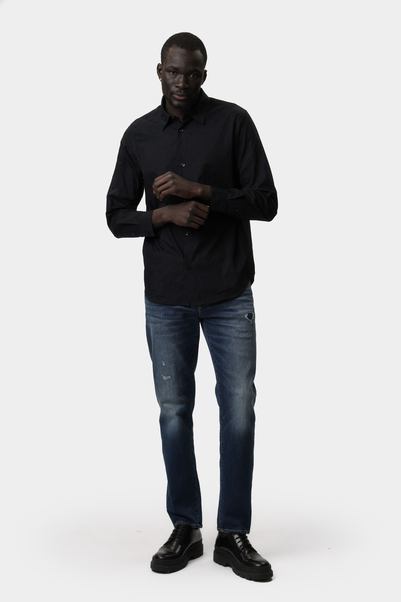 XM000197_AF12179 Рубашка с длинным рукавом Armani Exchange Синий