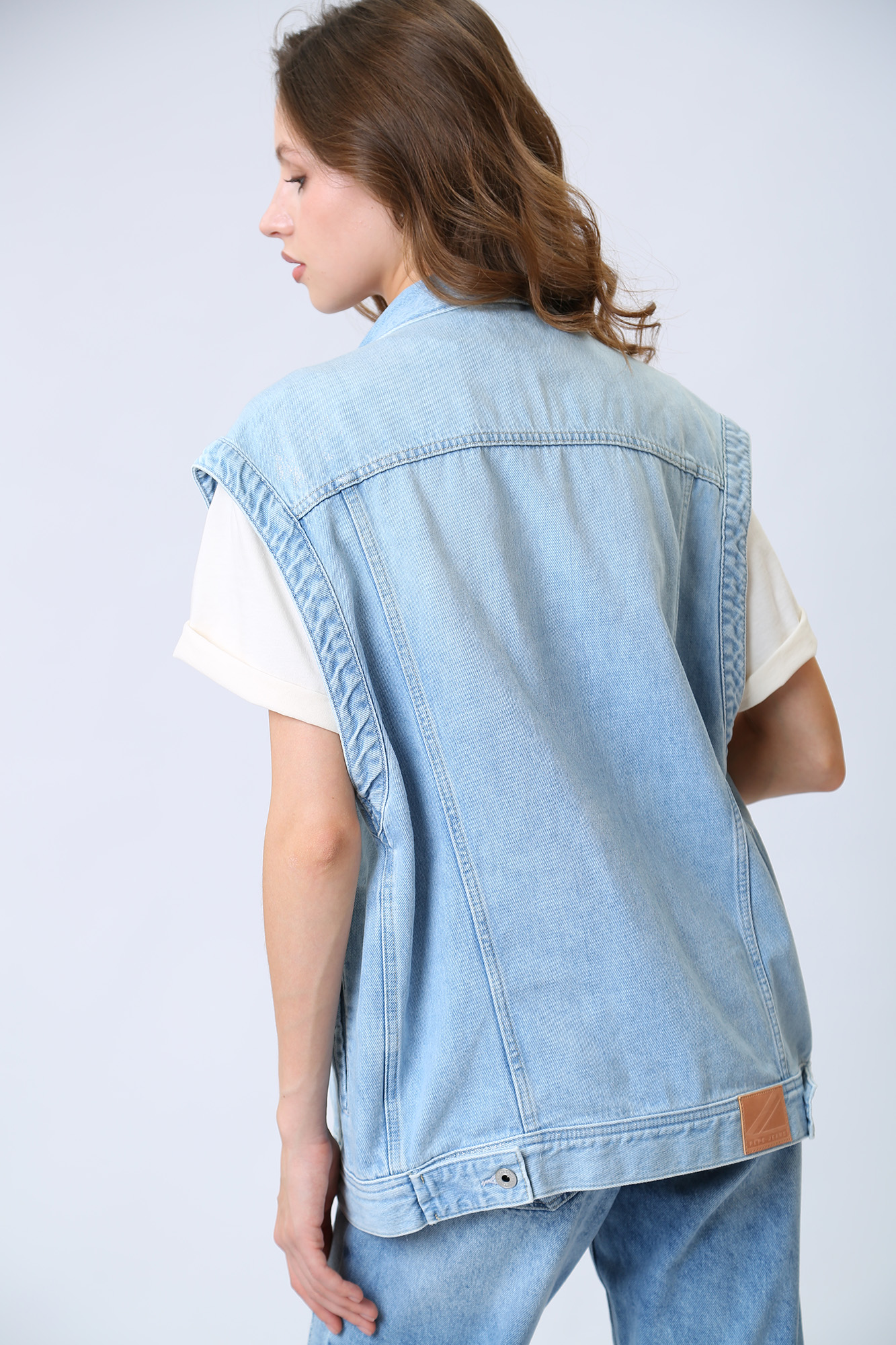 PL40218 жилет джинсовый pepe jeans 