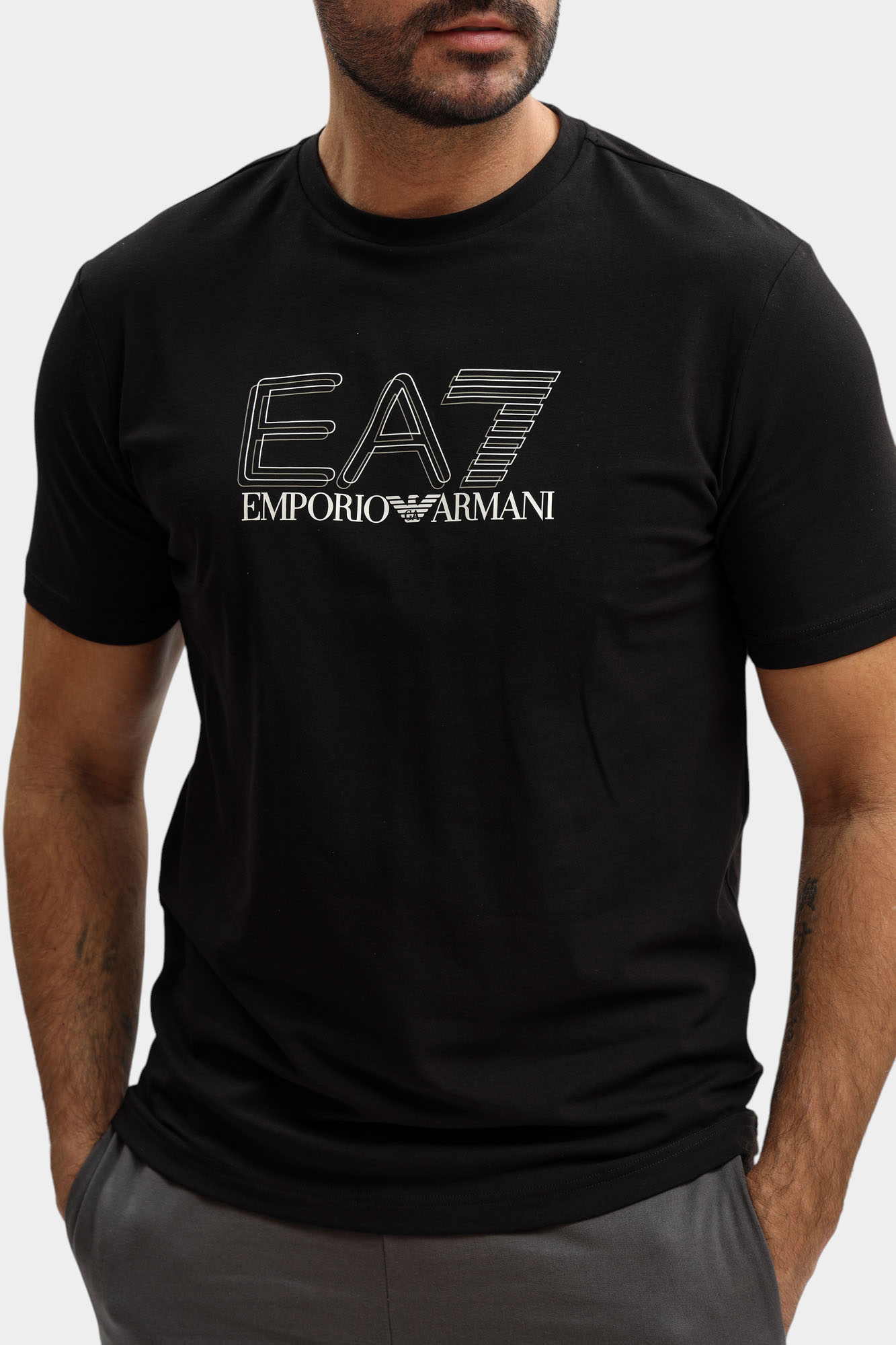 7M001308_AF10373 Футболка EA7 Черный