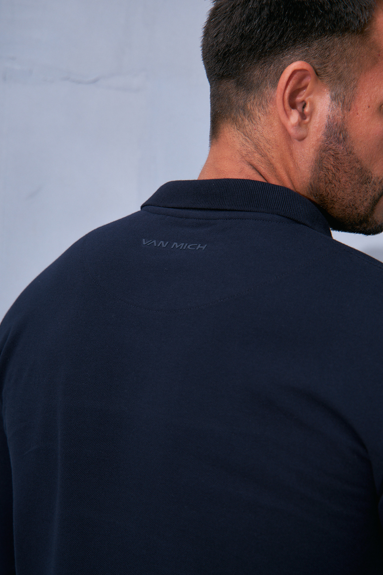VM-232-54-009 Поло с длинным рукавом Van Mich Синий