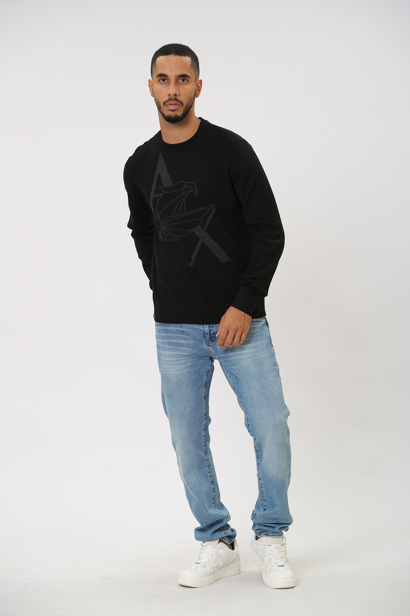 6RZM1D_ZMM9Z Джемпер  Armani Exchange Черный