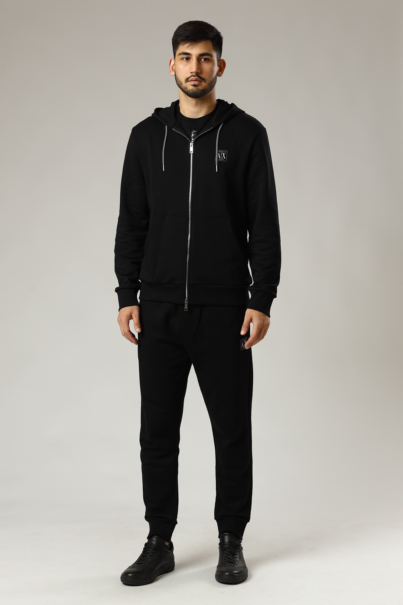 3LZPAF_ZJFAZ Брюки спортивные джоггеры Armani Exchange Черный