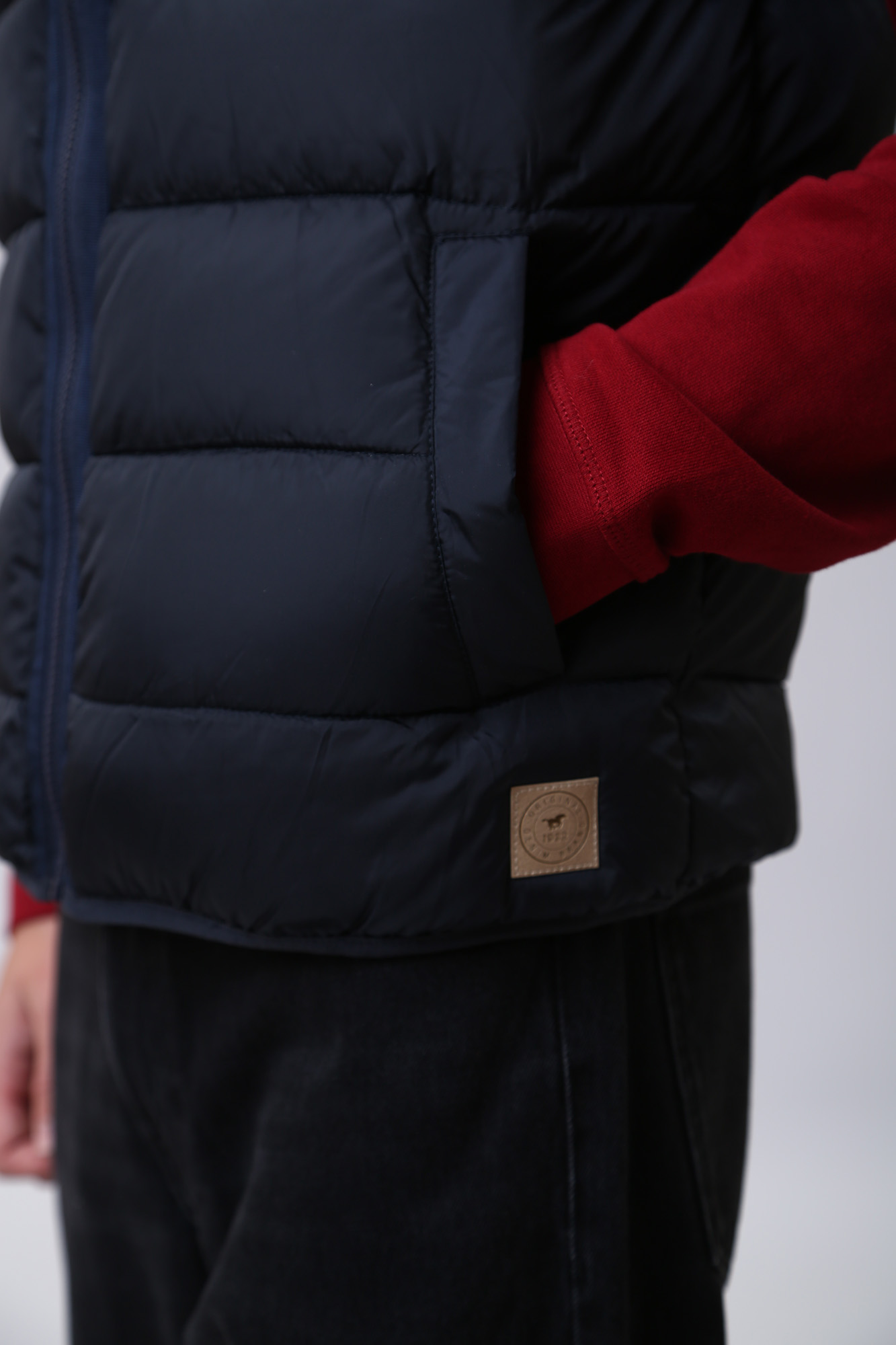 1012689 Жилет утепленный Mustang Синий