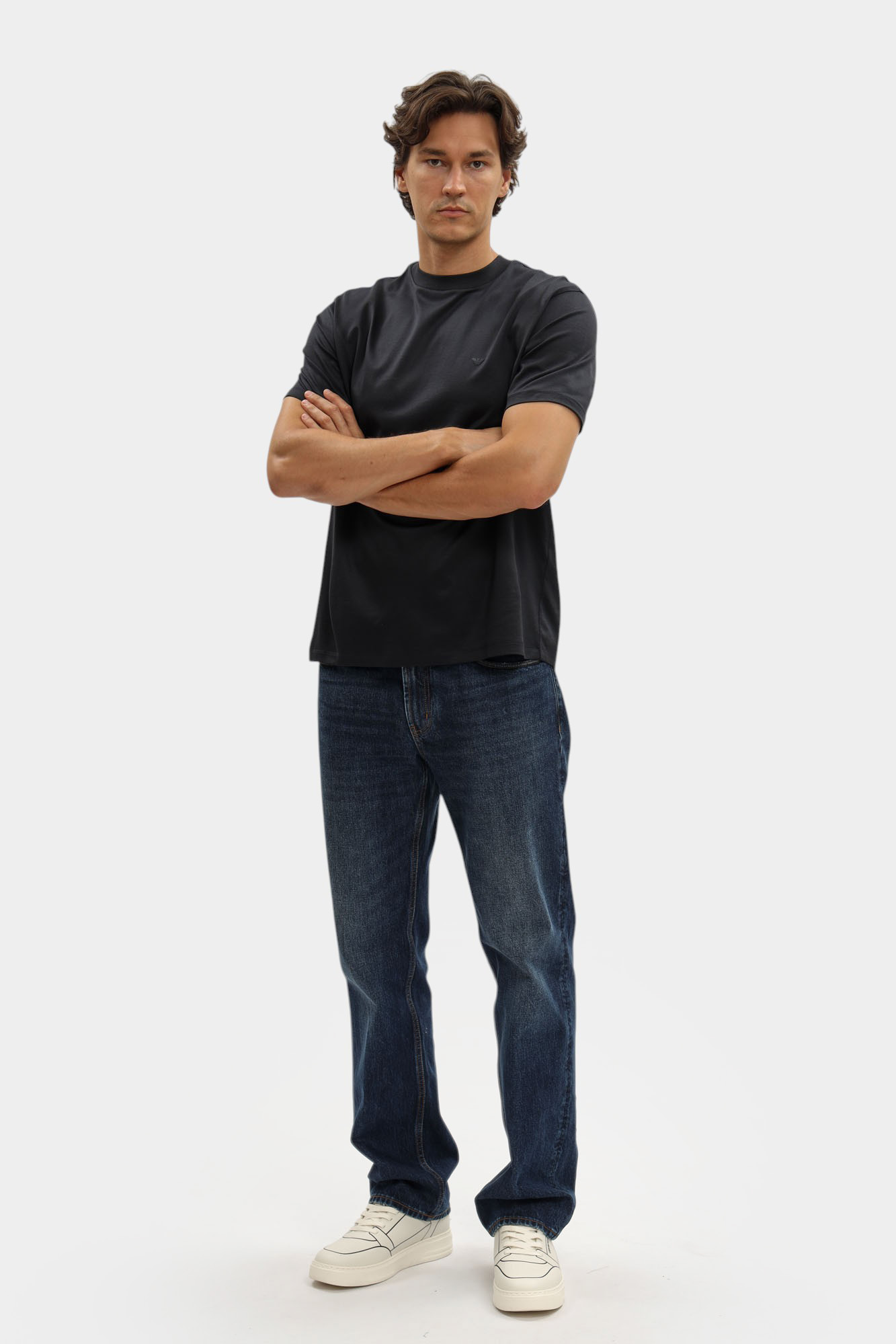 EM003137_ AF10761 Футболка Emporio Armani Голубой