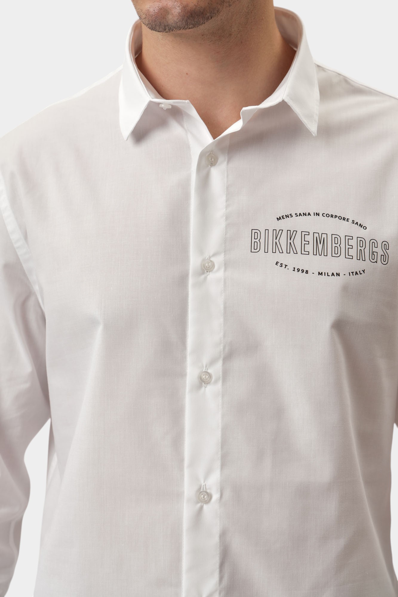 BMS0926 Рубашка Bikkembergs Белый