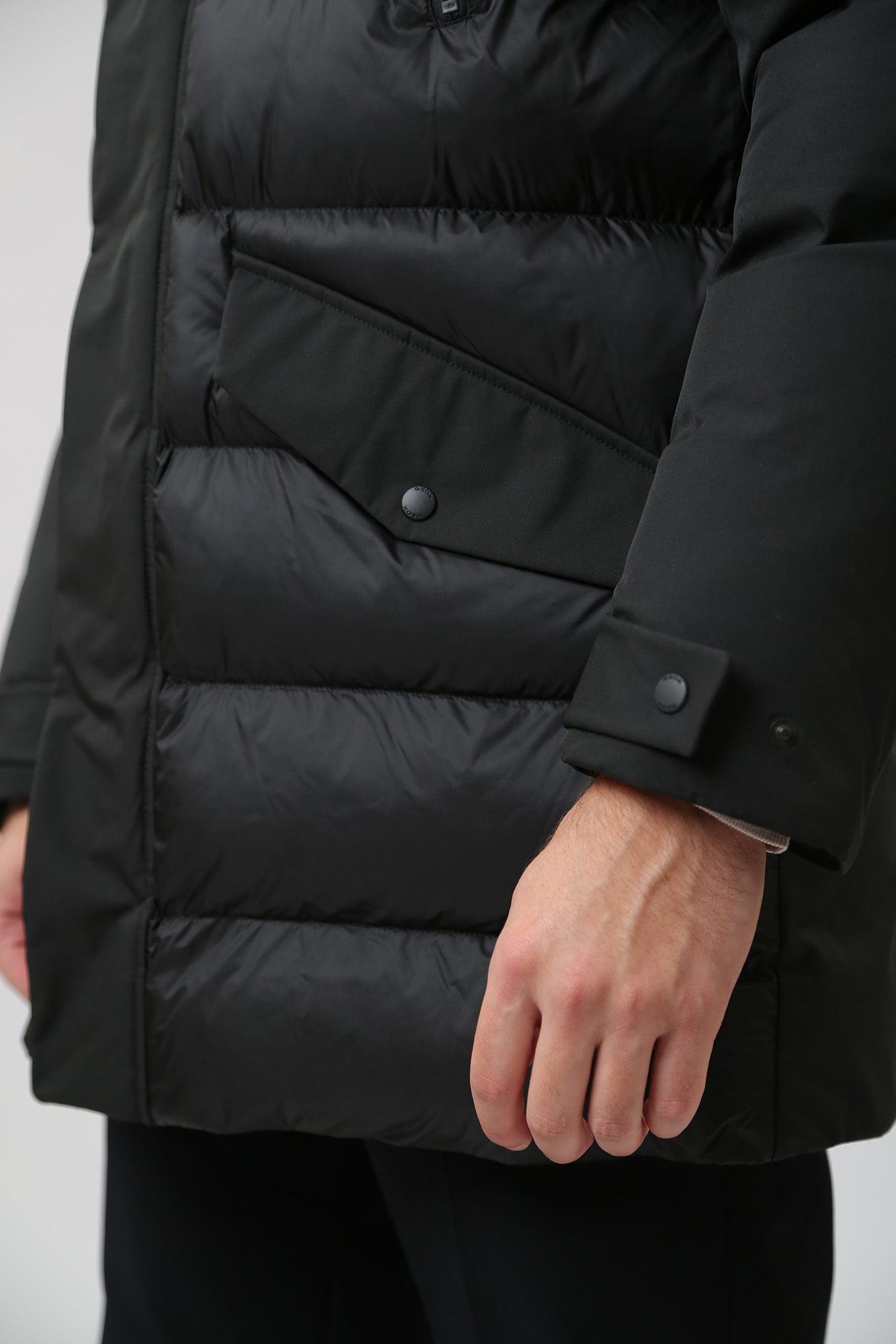 M3628KTC175F Пуховик удлиненный Geox Черный