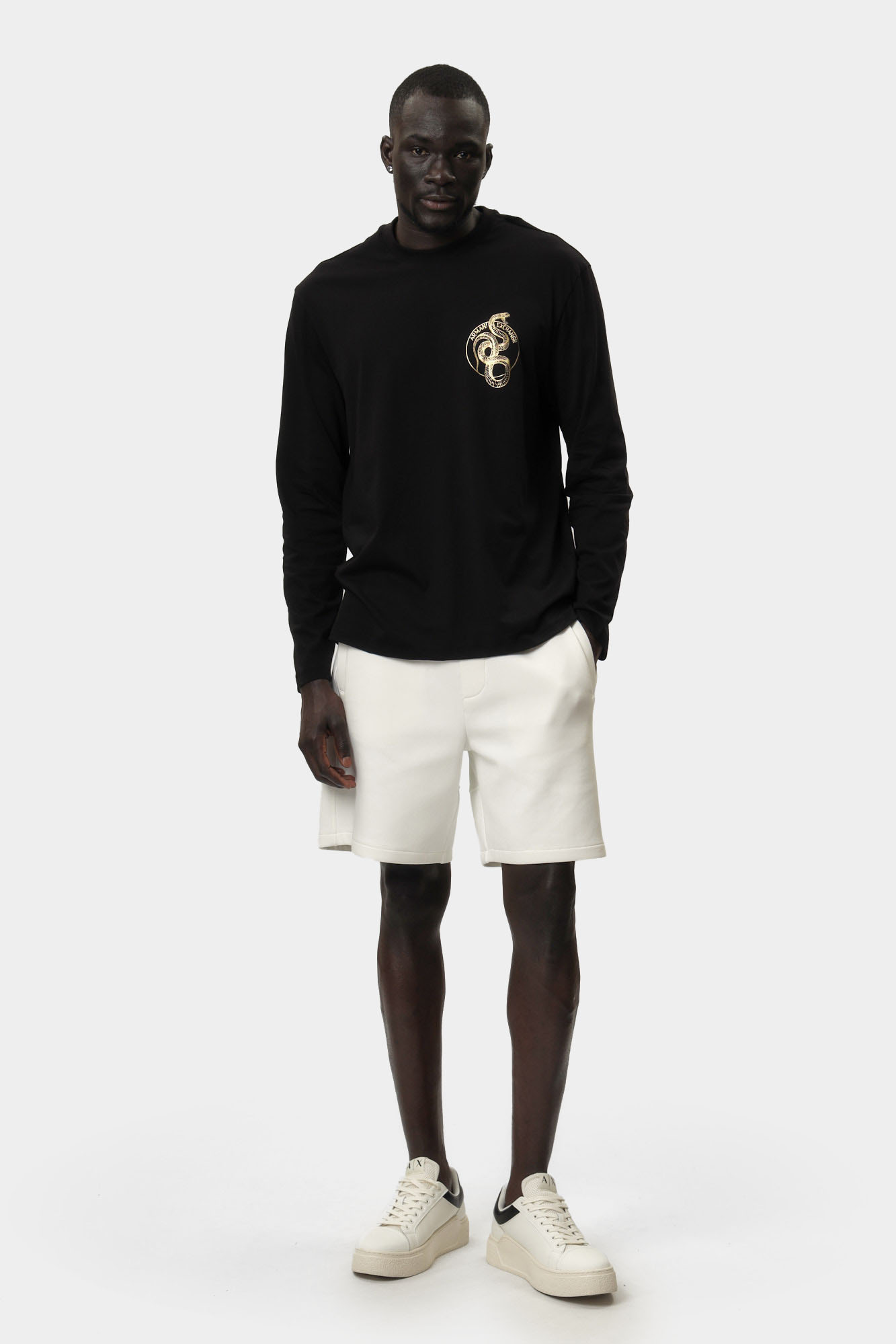 XM000214_AF10356 Лонгслив Armani Exchange Черный