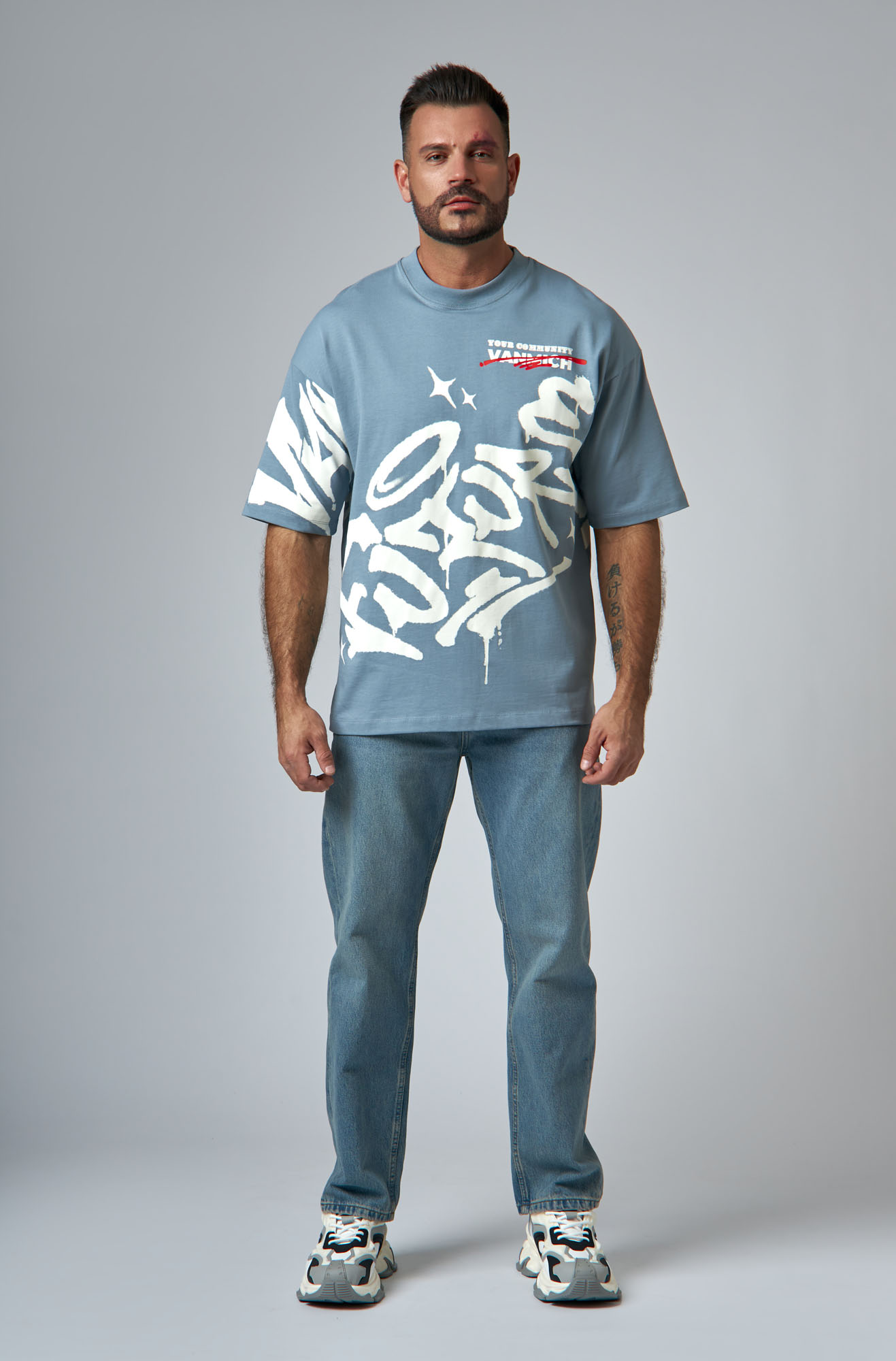 VM-ERK-22-423 Футболка Van Mich Серый