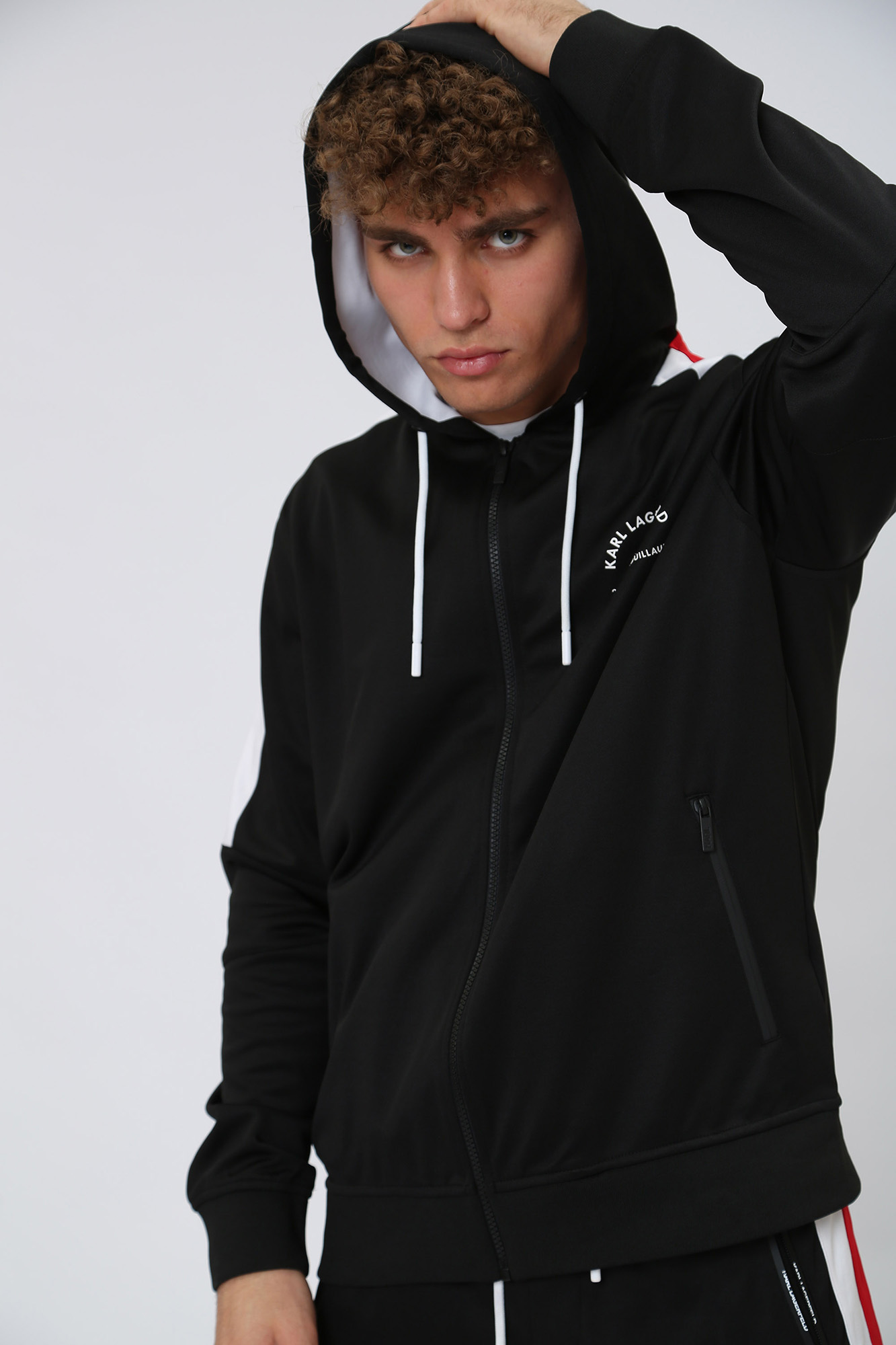 532905_705430 Толстовка с капюшоном Karl Lagerfeld Черный