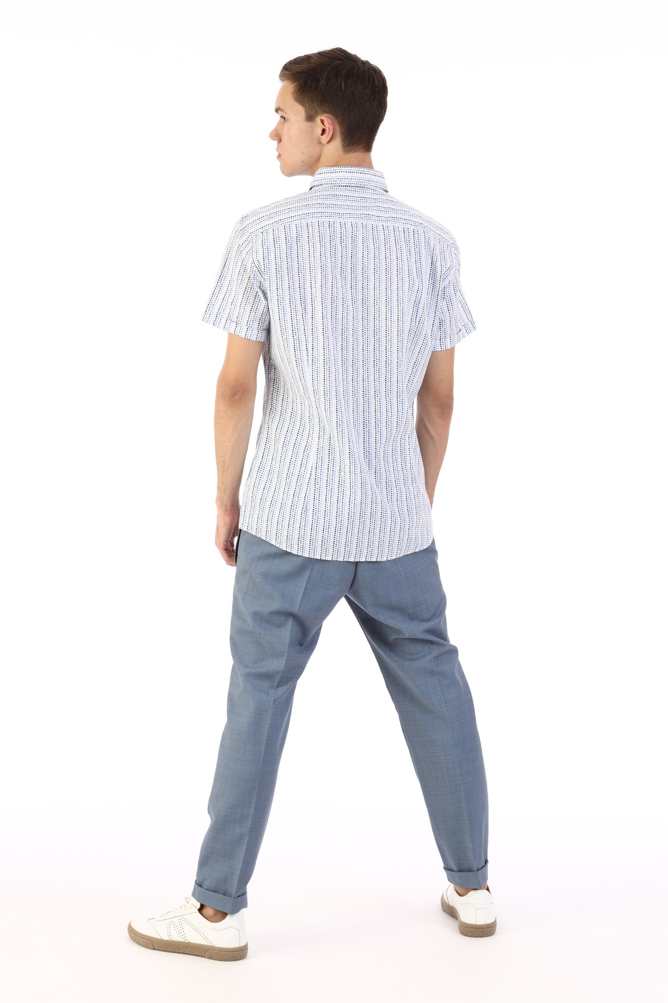 30004243_10002316 Сорочка Strellson Голубой