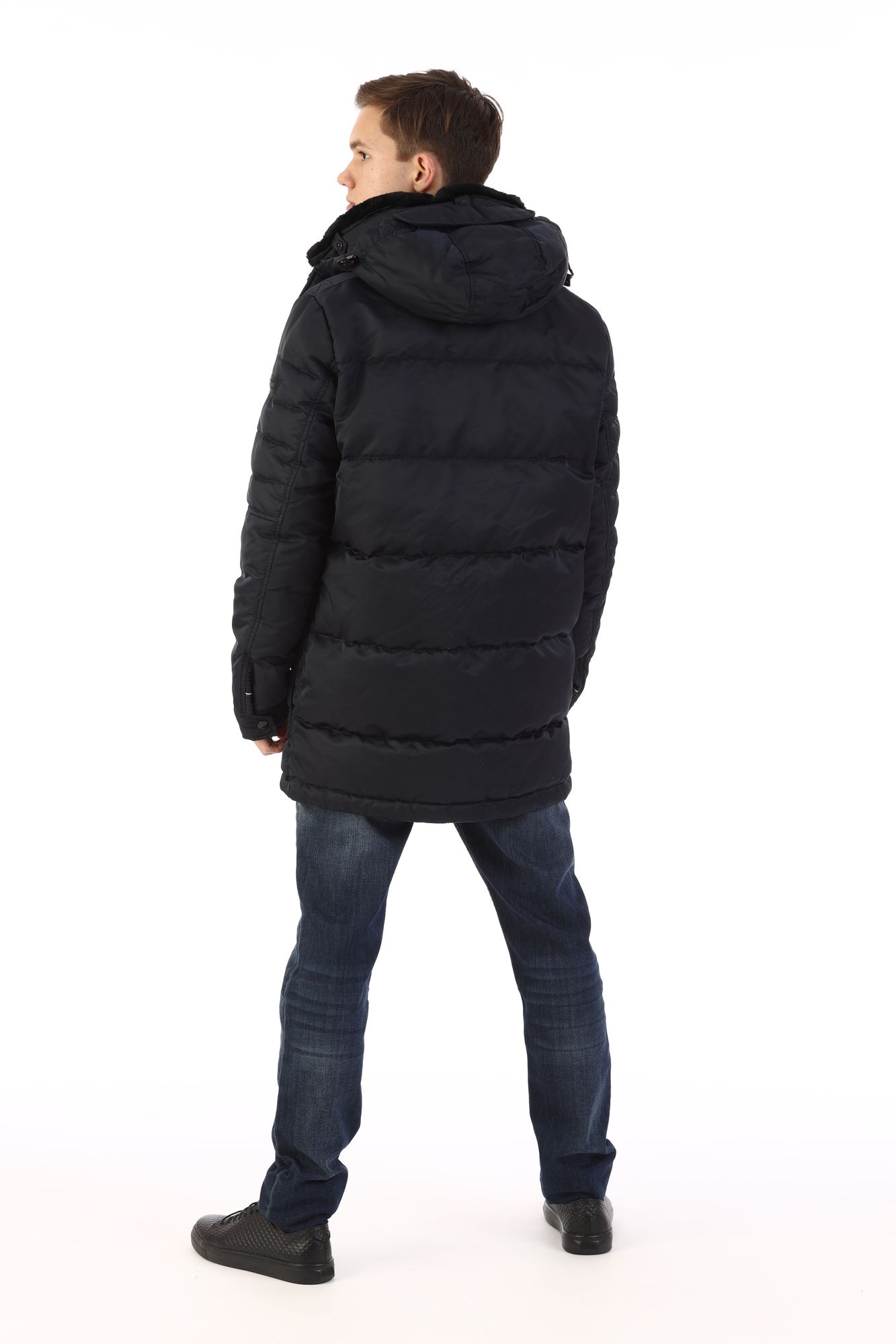 30017262_10001043 Куртка пуховая Strellson Синий