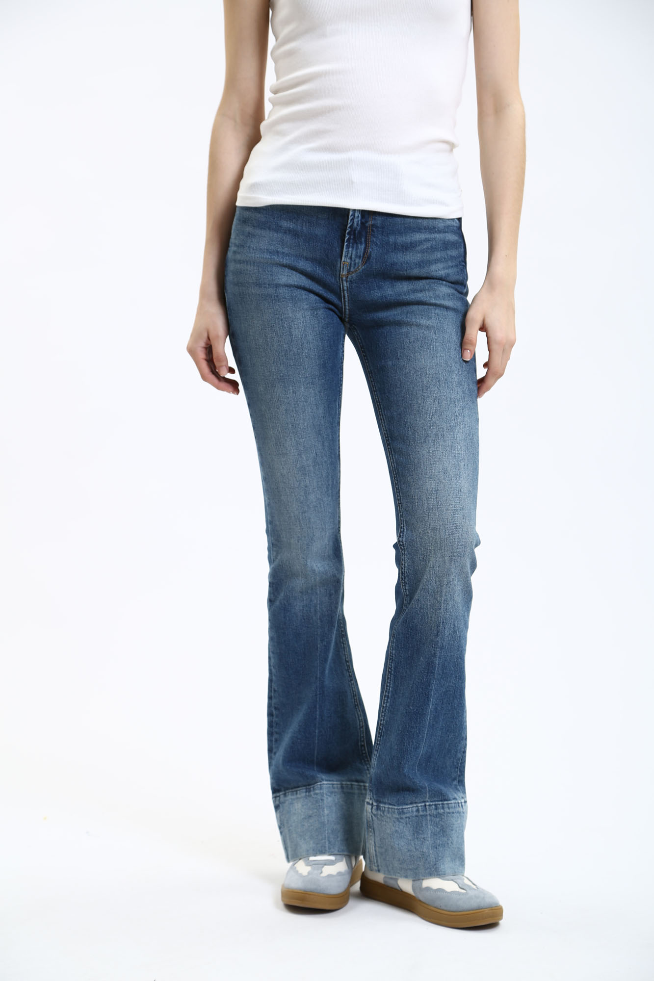 PL204610 джинсы skinny fit flare uhw fade  pepe jeans 