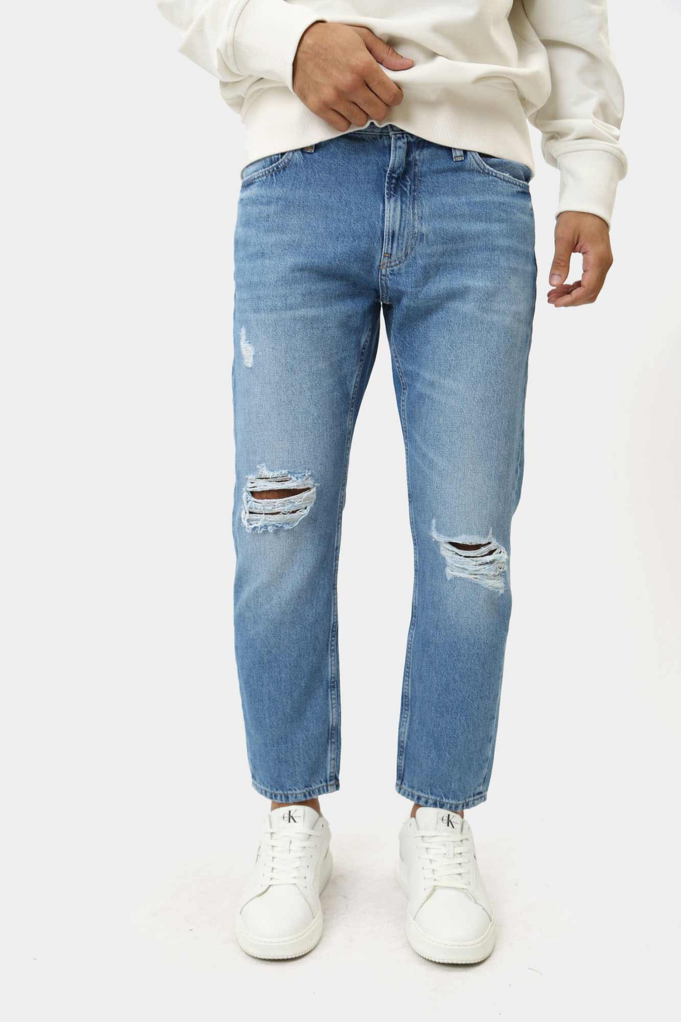 J30J325724 Брюки джинсовые Calvin Klein Jeans Голубой