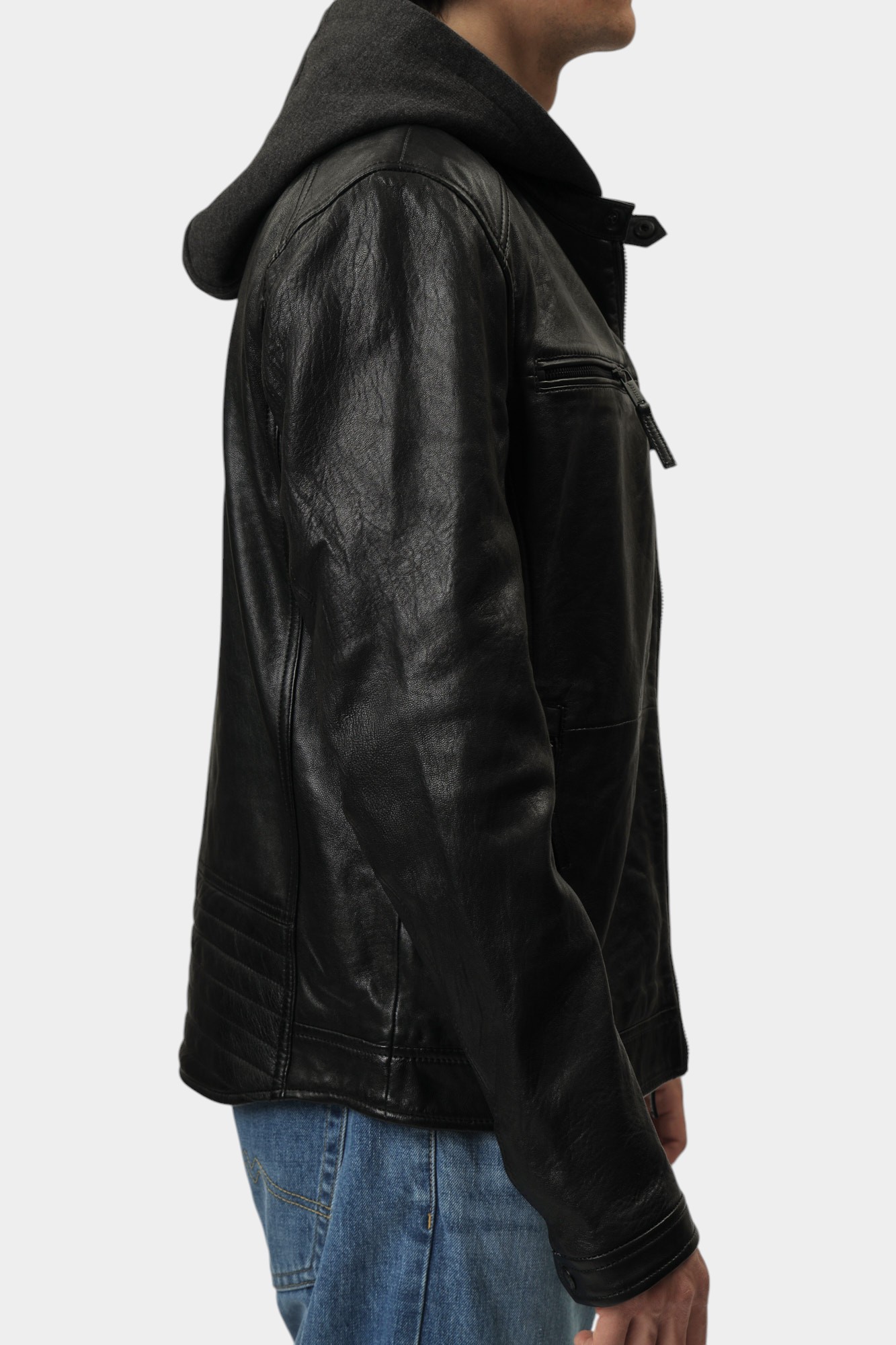 MU-M251-288 Куртка кожаная Mustang Черный