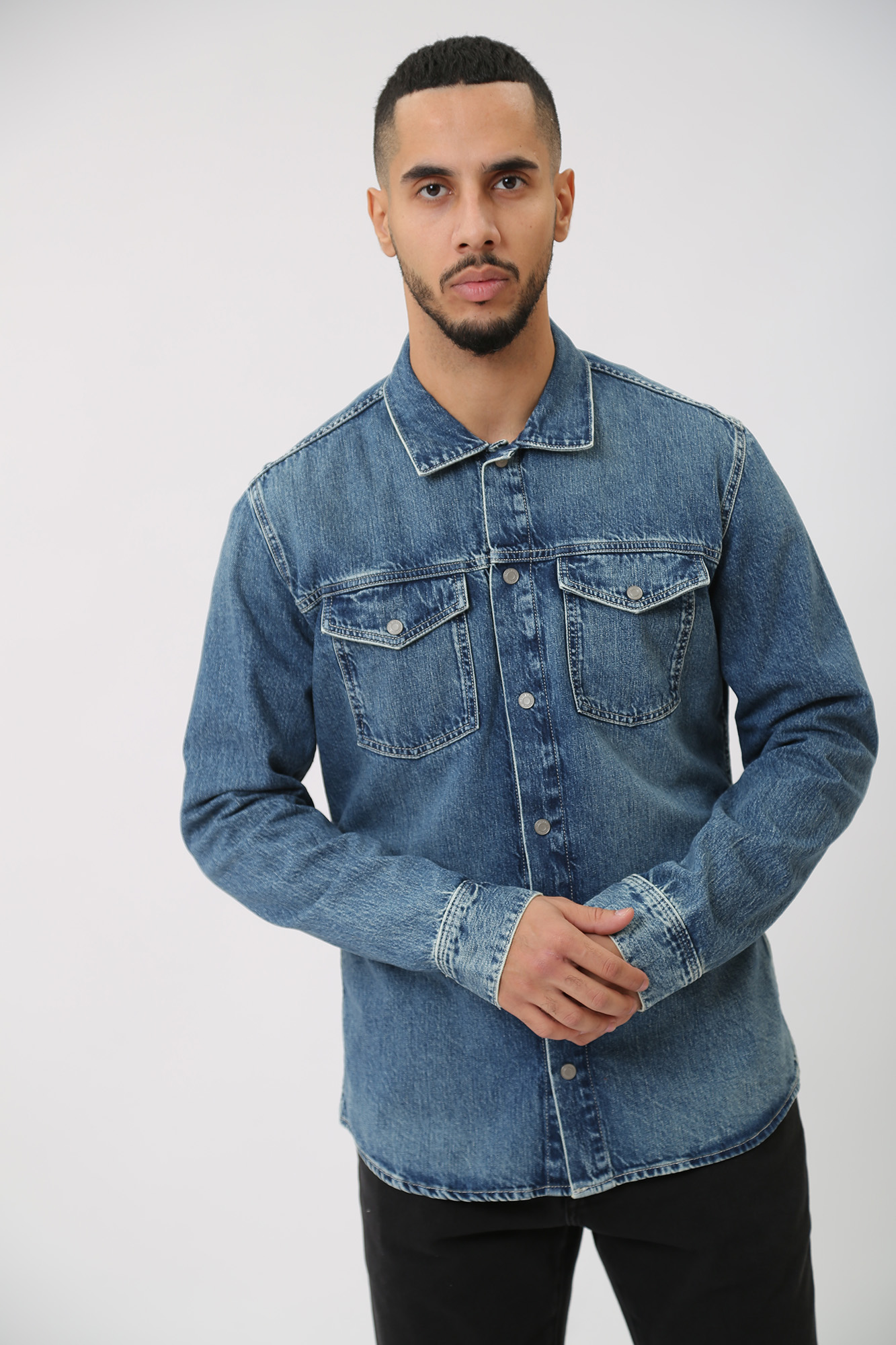 PM308286 Рубашка с длинным рукавом Pepe Jeans Синий