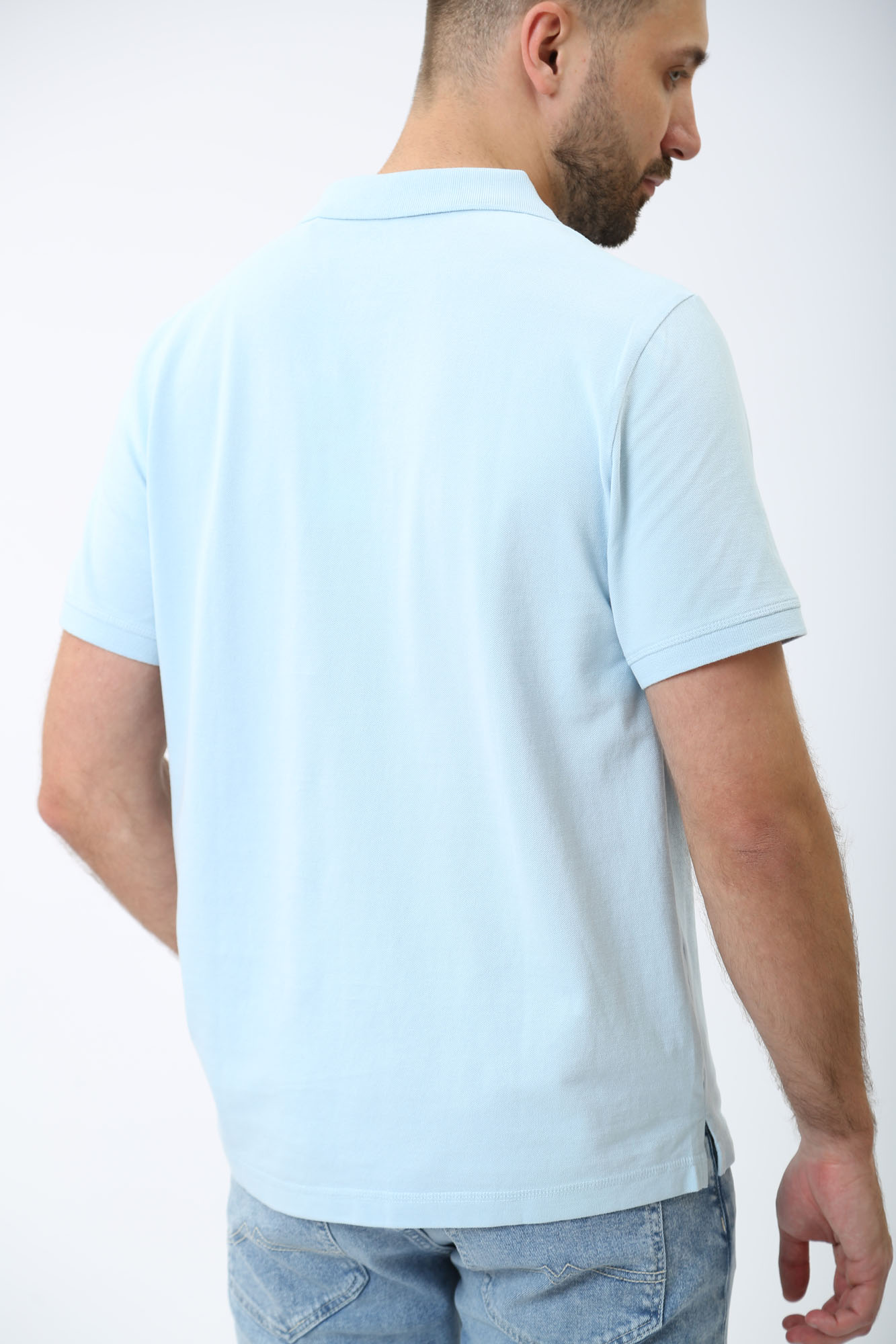 1014933 Поло Mustang Голубой