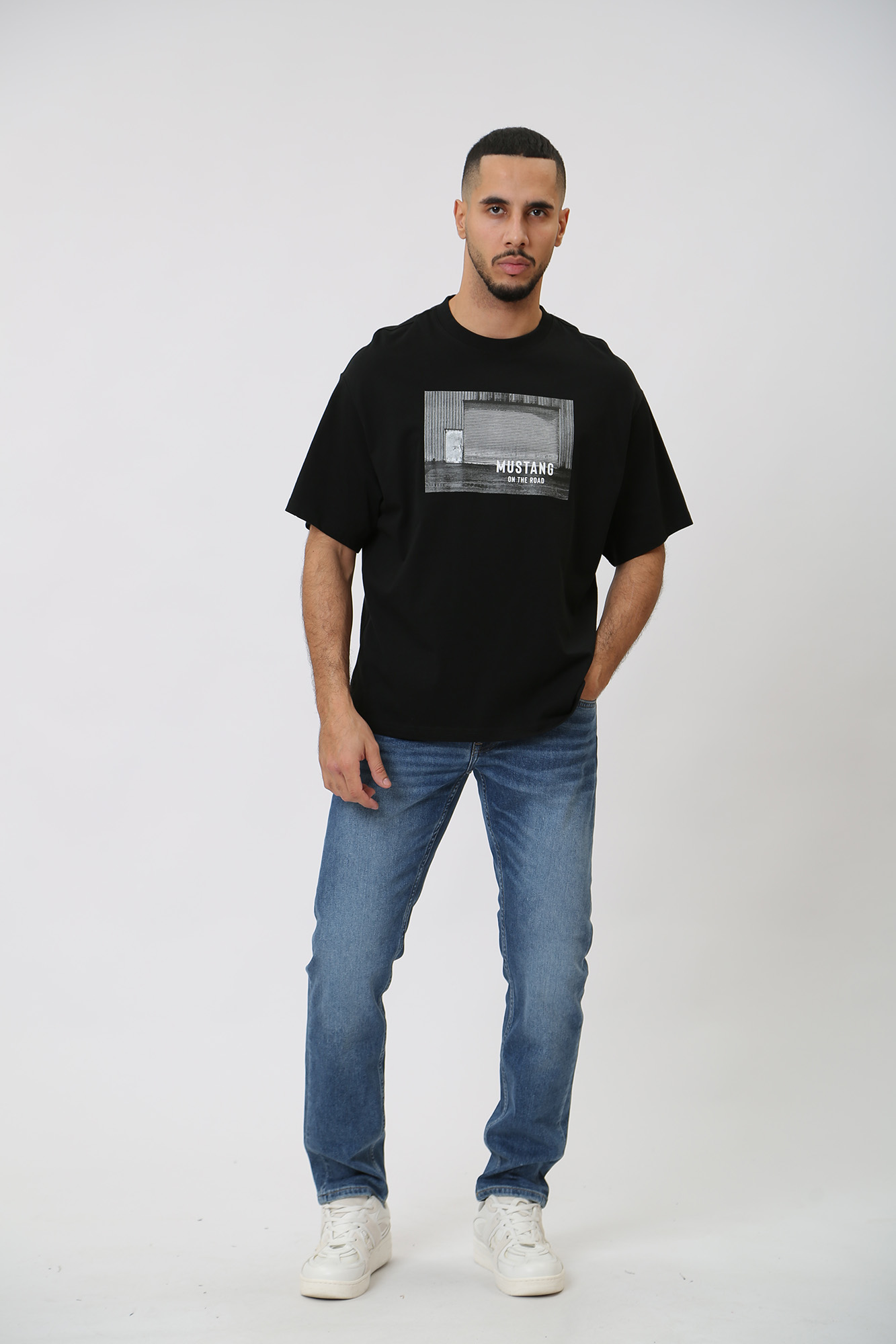 1014595-5000 Брюки джинсовые Mustang Голубой