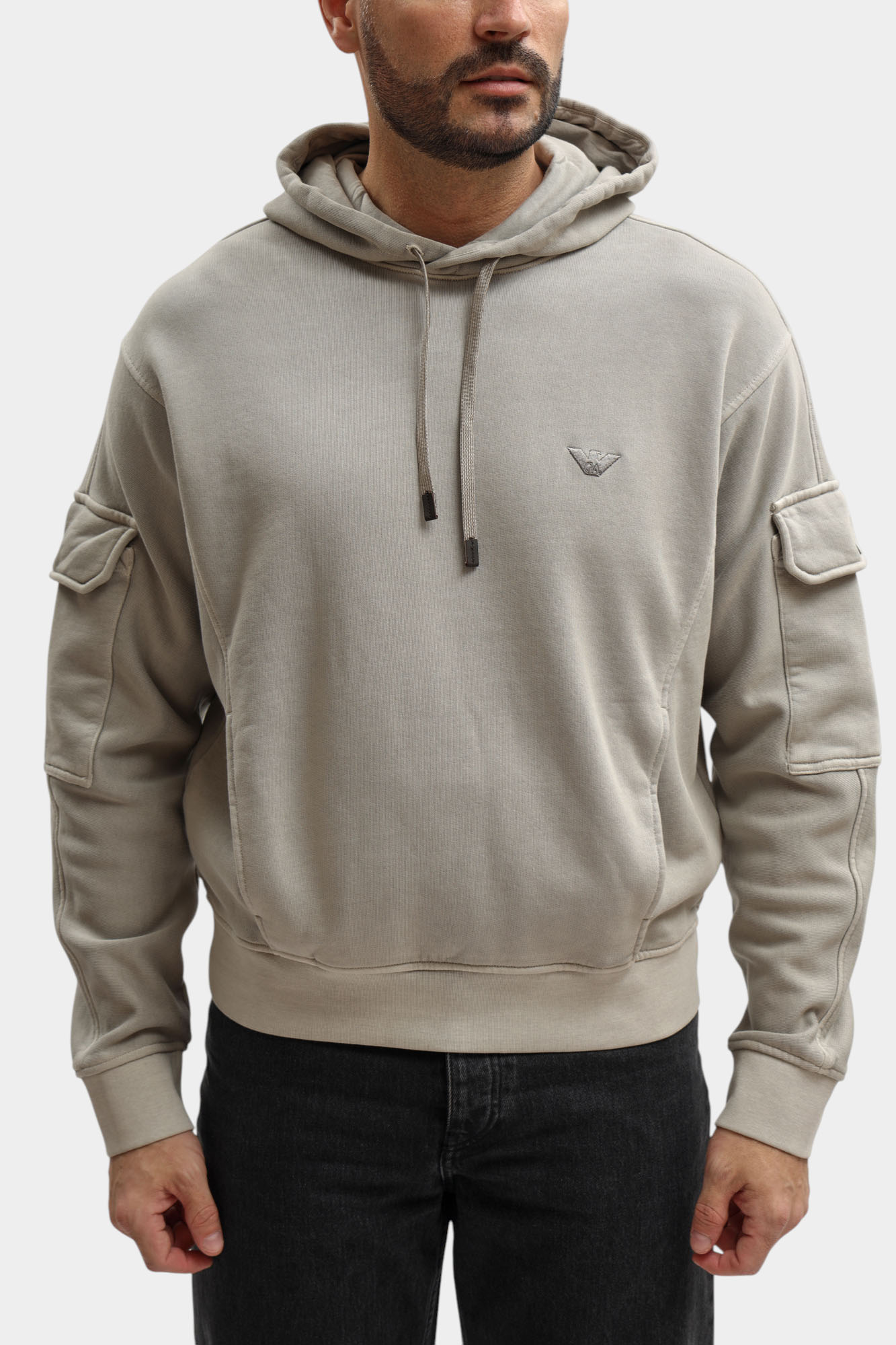 EM004863_AF13713 Худи Emporio Armani Серый