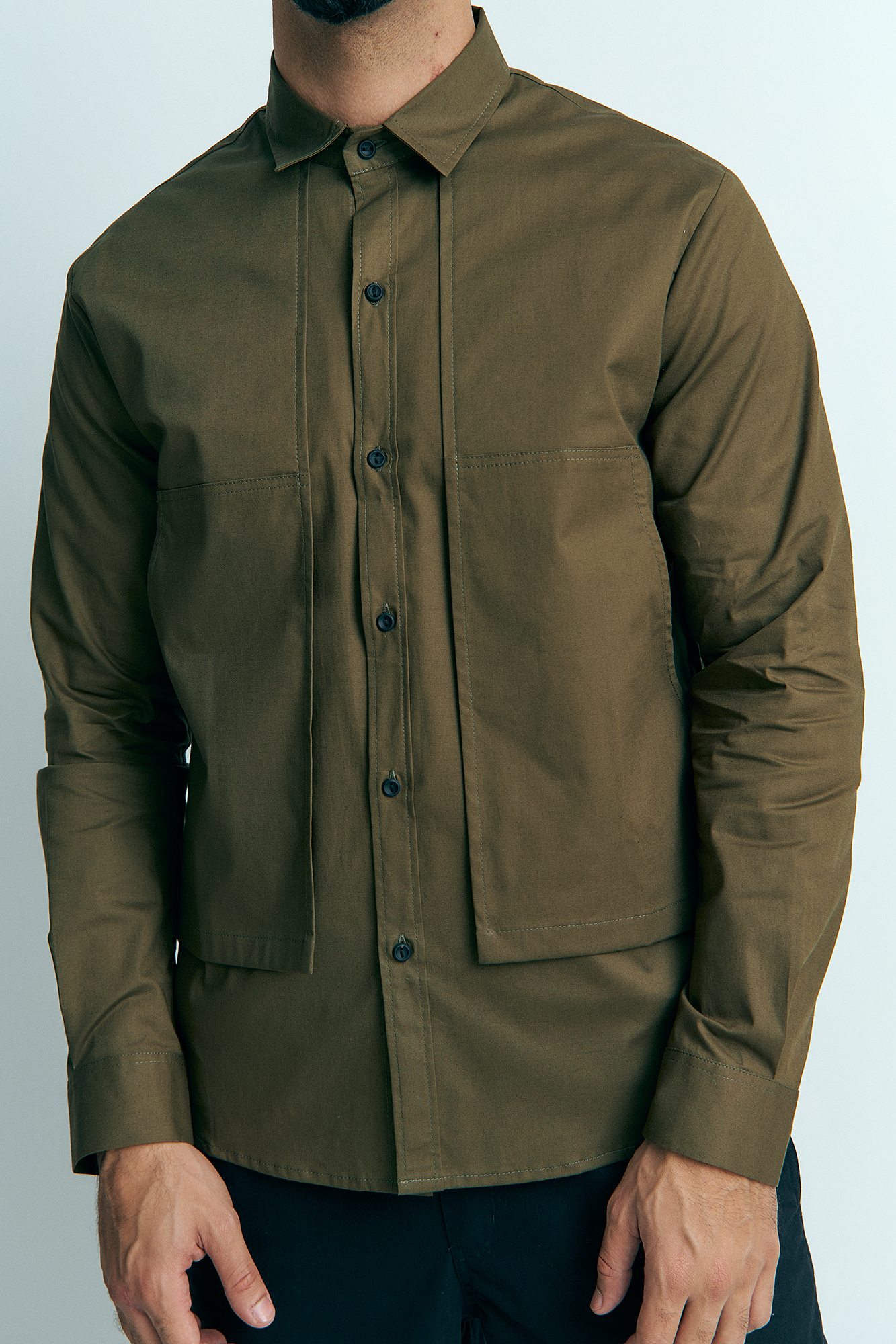 M-232-TH-56-0173 Рубашка с длинным рукавом The Hills Хаки