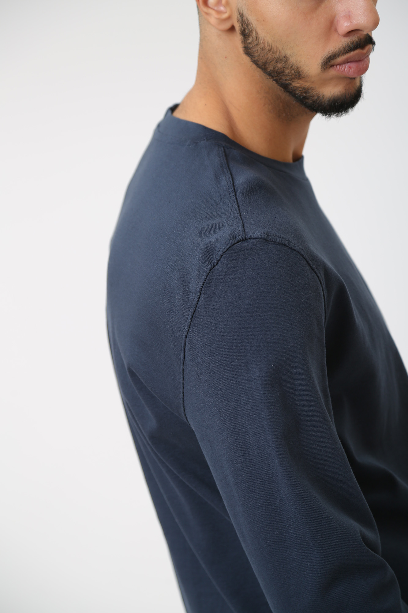 1014108 Лонгслив Mustang Синий