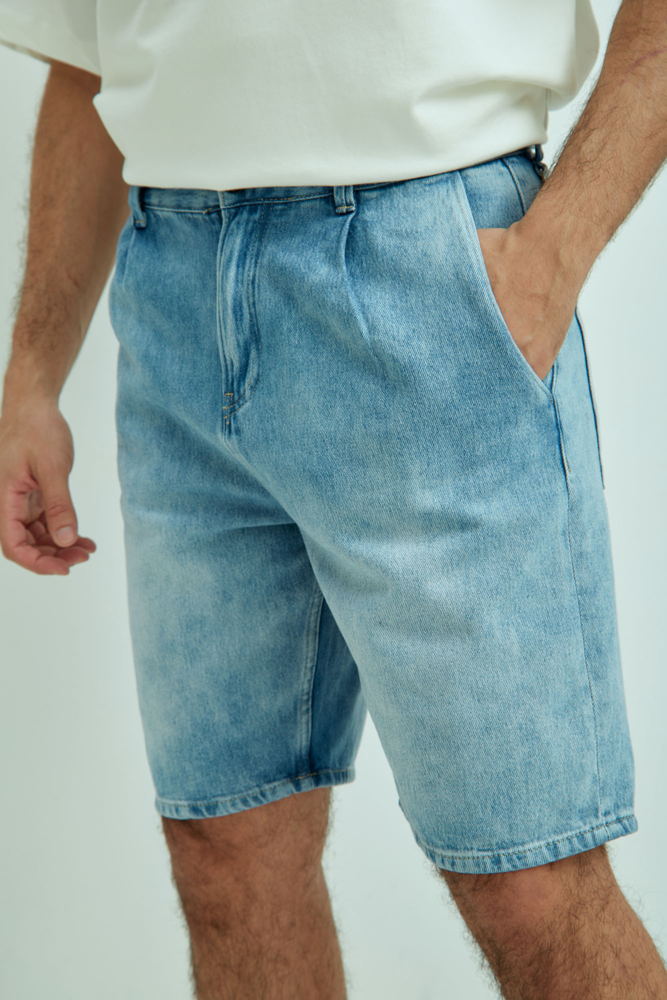 VM-OMA-33-011 Шорты джинсовые Van Mich Голубой