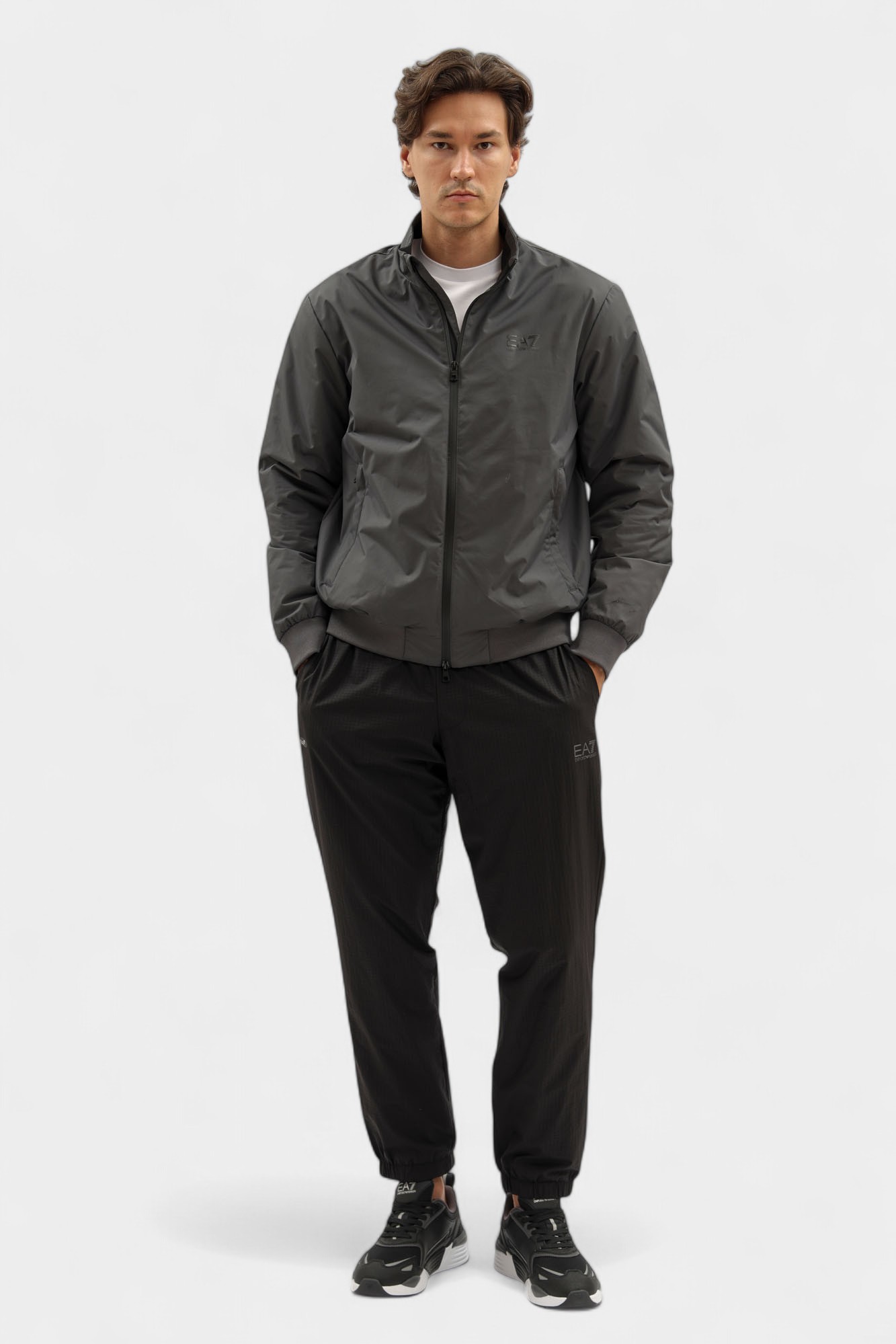 Ветровка EA7 Серый