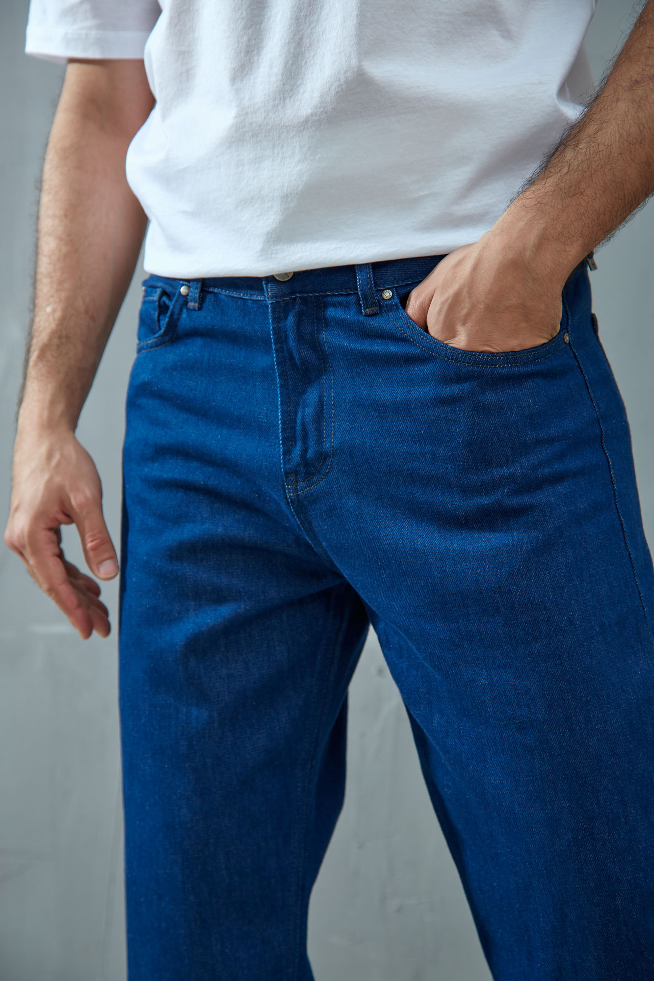 VM-OMA-33-025 Джинсы STRAIGHT  Van Mich Синий