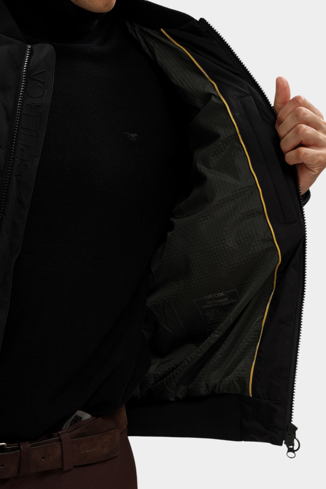 M5628RT3271F Бомбер Geox Черный