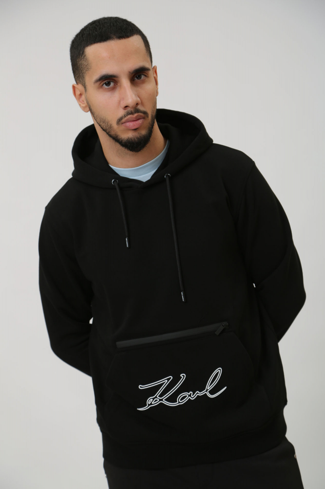 Брюки джинсовые Karl Lagerfeld Хлопок Синий