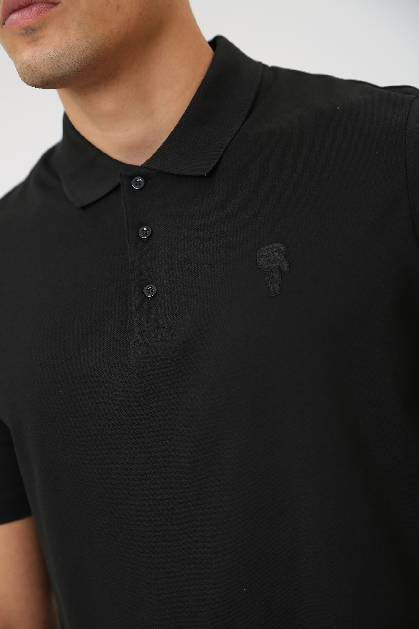 534232_745028 Поло Karl Lagerfeld Черный