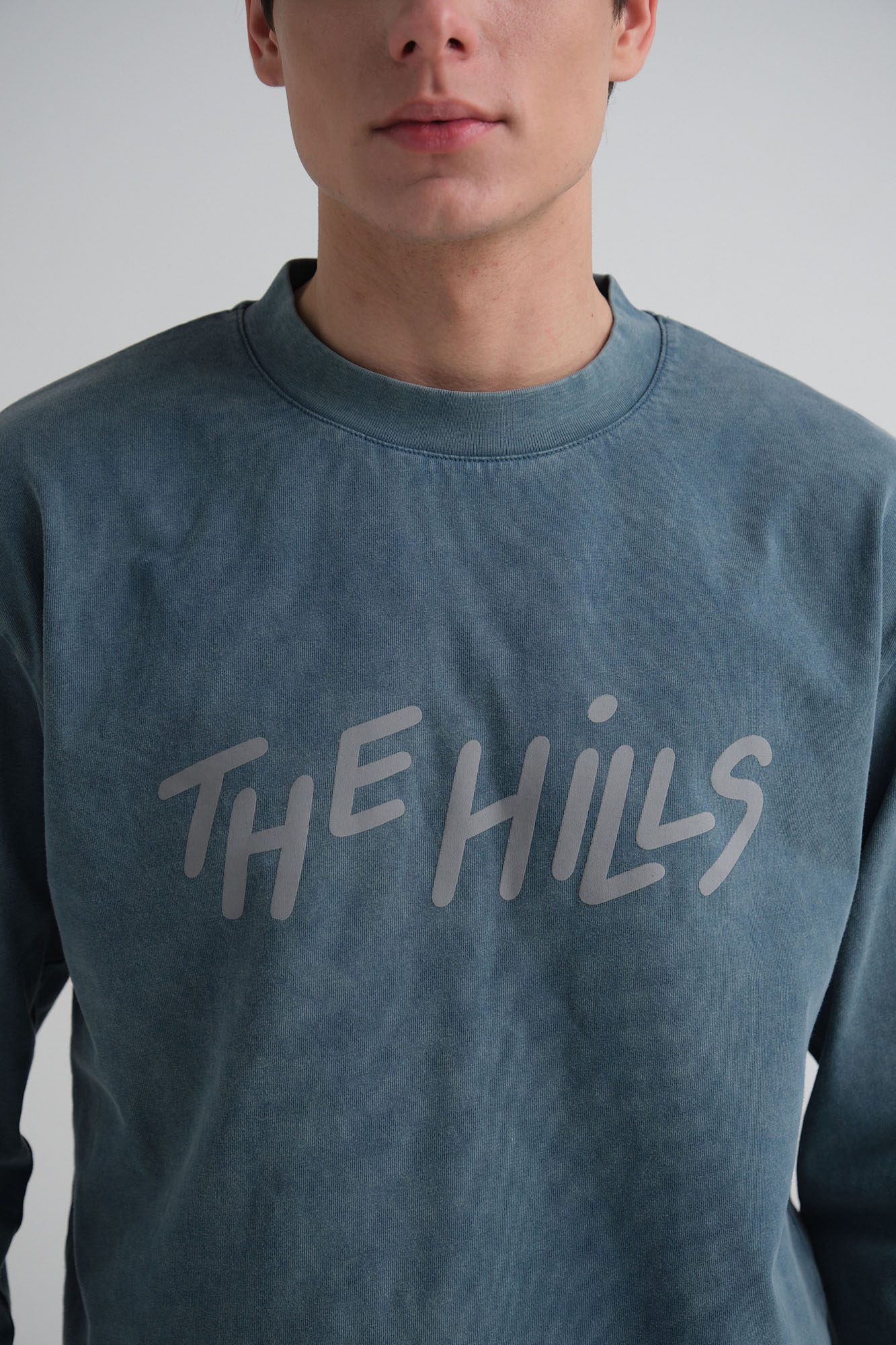 M-242-TU-22-6001 Лонгслив The Hills Бирюзовый