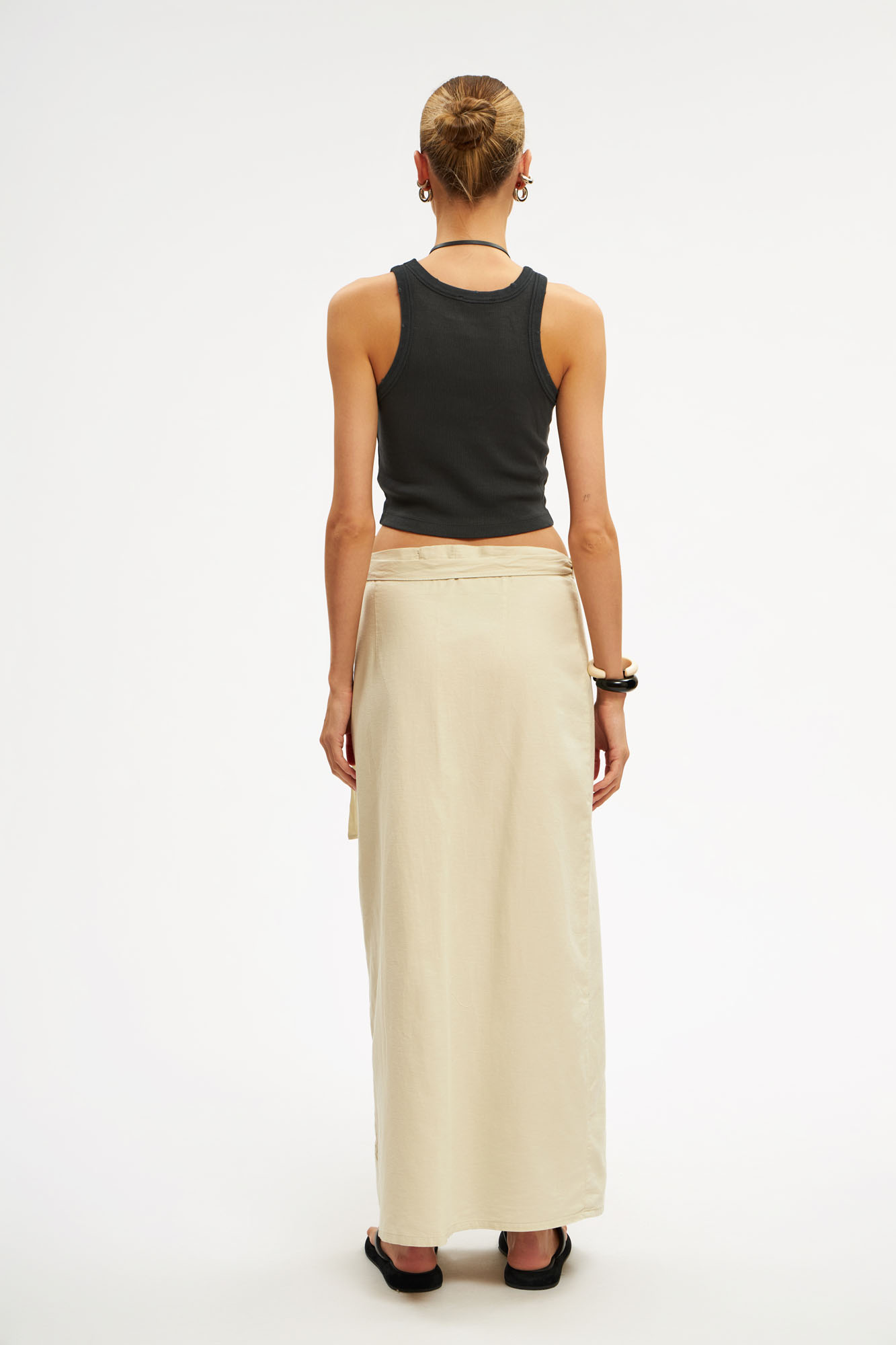 Юбка льняная Van Mich Бежевый