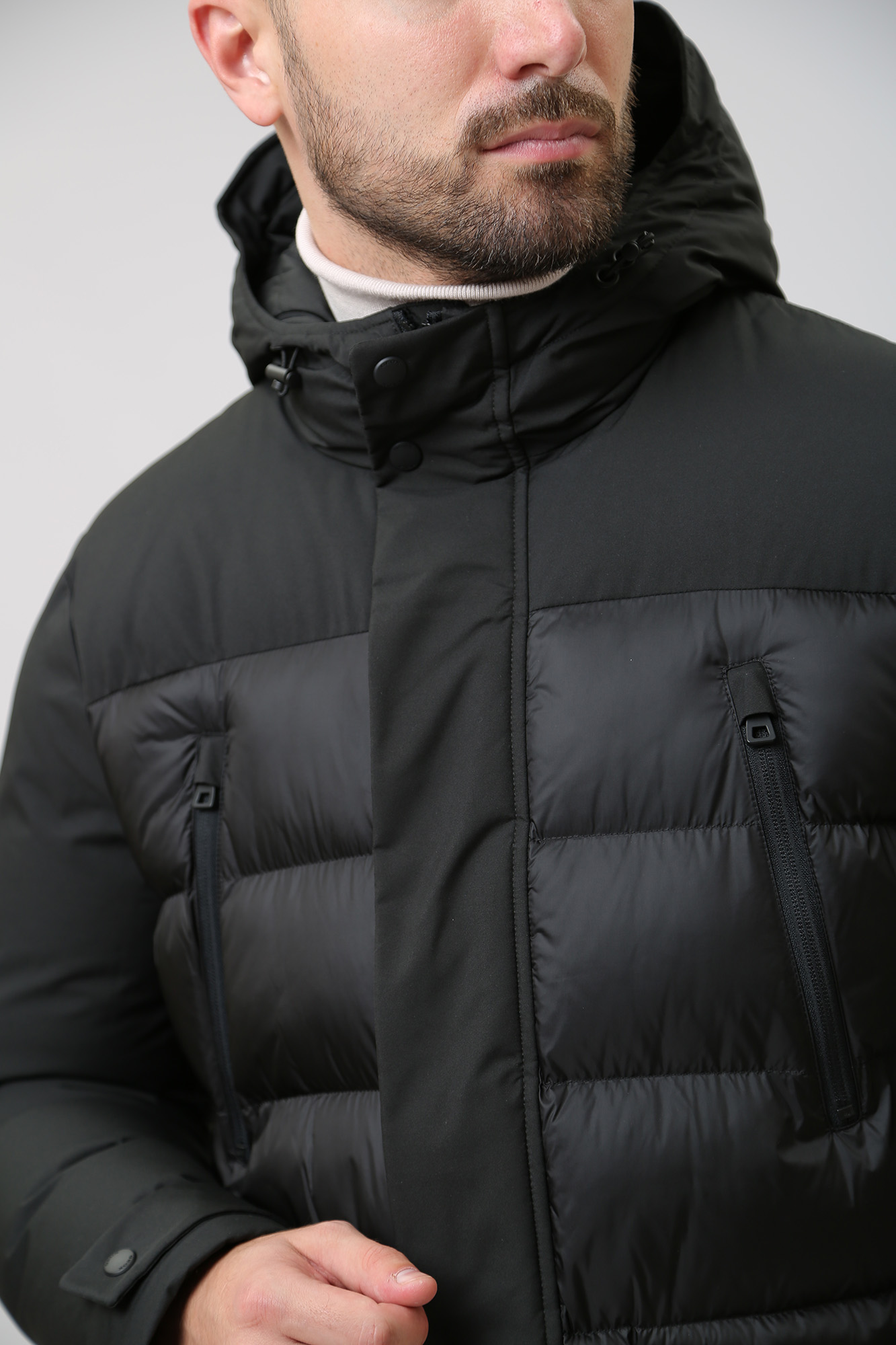 M3628KTC175F Пуховик удлиненный Geox Черный