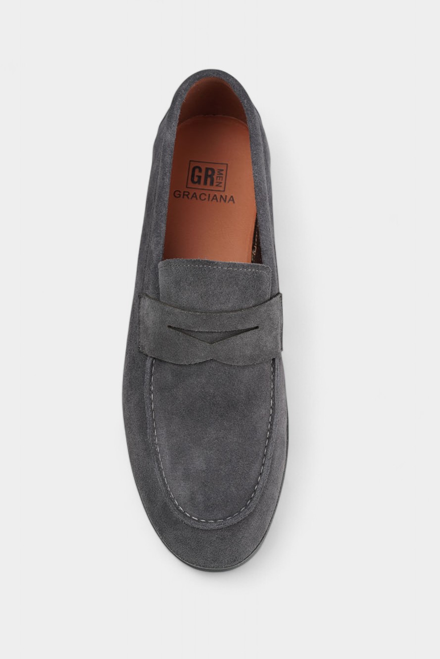 P663-02 Лоферы Graciana Серый