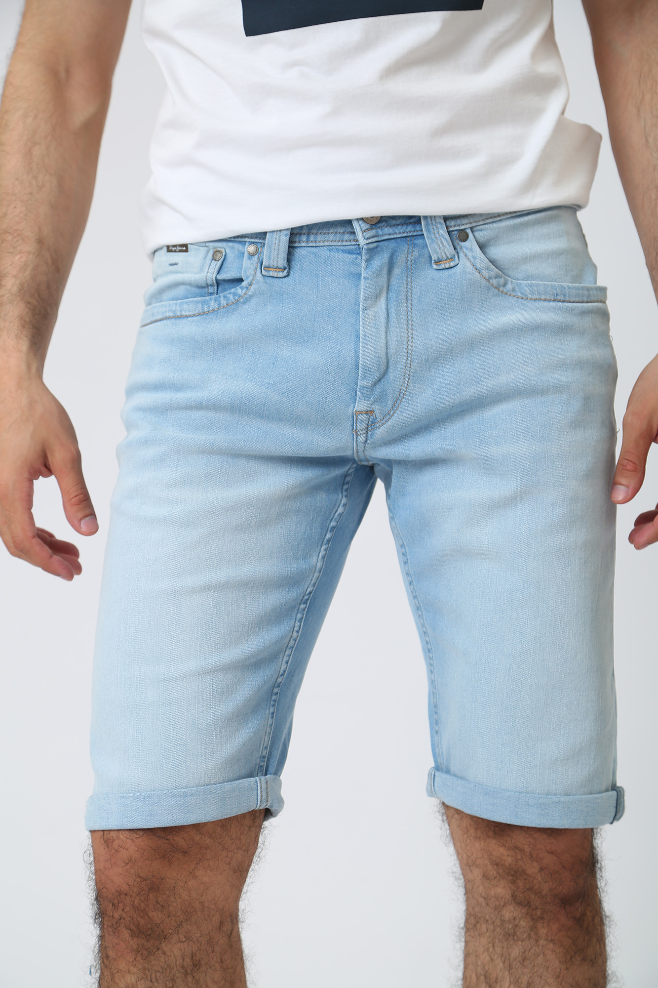PM800935PE6 Шорты джинсовые Pepe Jeans Голубой