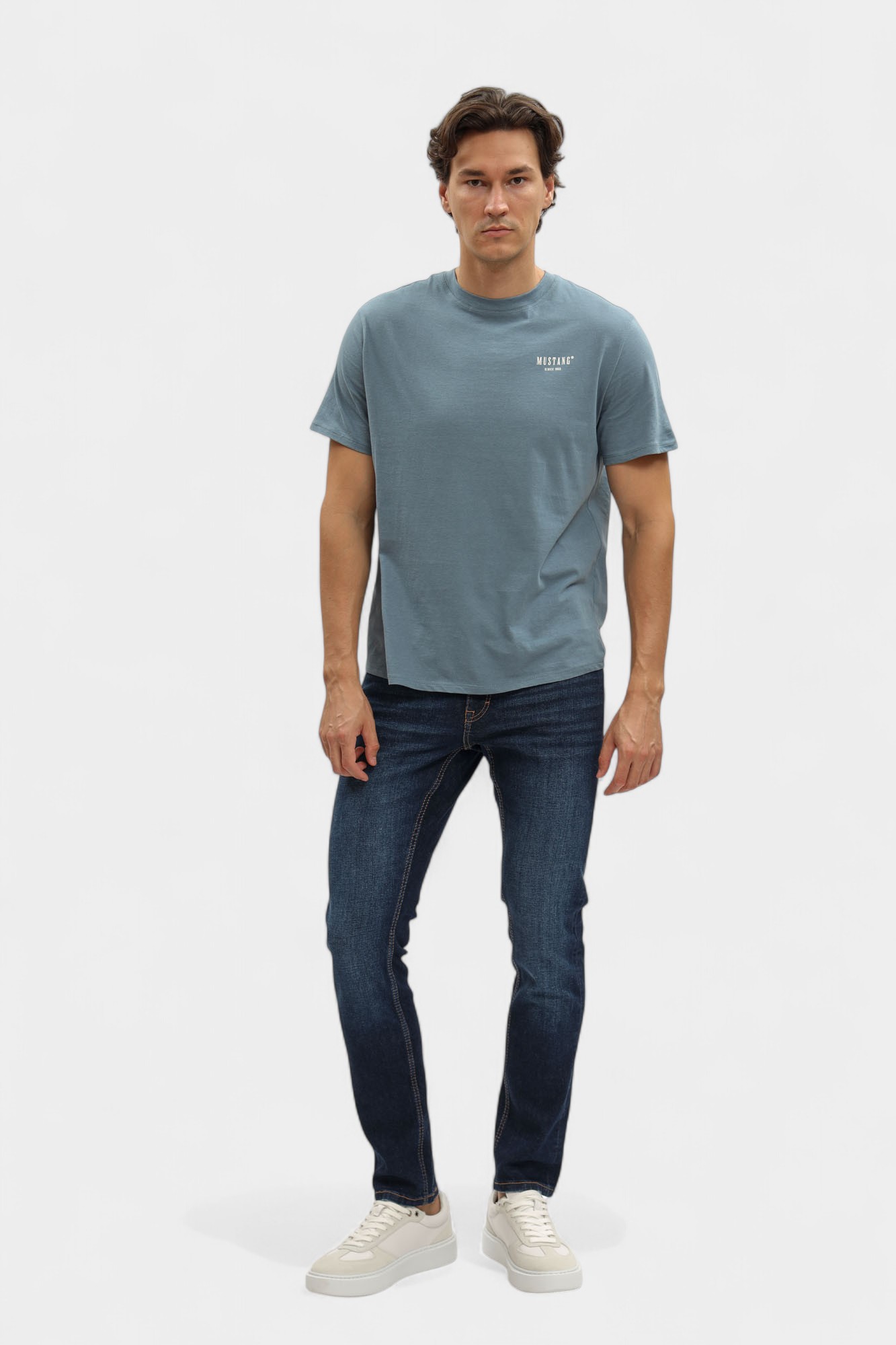 1016857 Футболка Mustang Синий