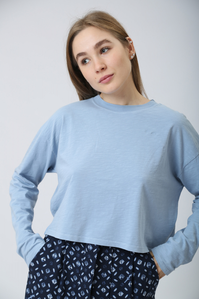 Джинсы AUTHENTIC SLIM STRAIGHT  Calvin Klein Jeans Хлопок Голубой