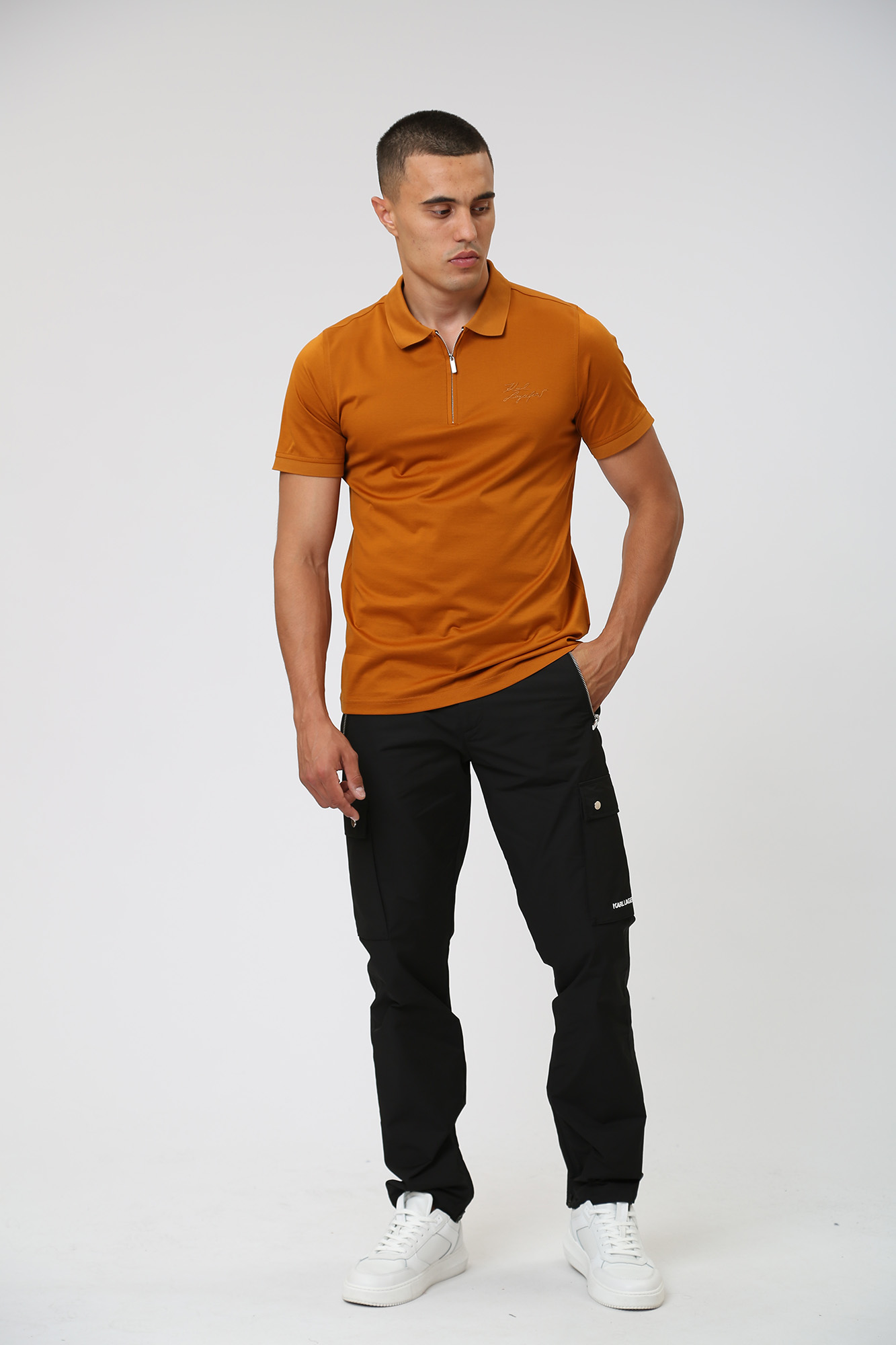 533200_745080 Поло Karl Lagerfeld Бежевый