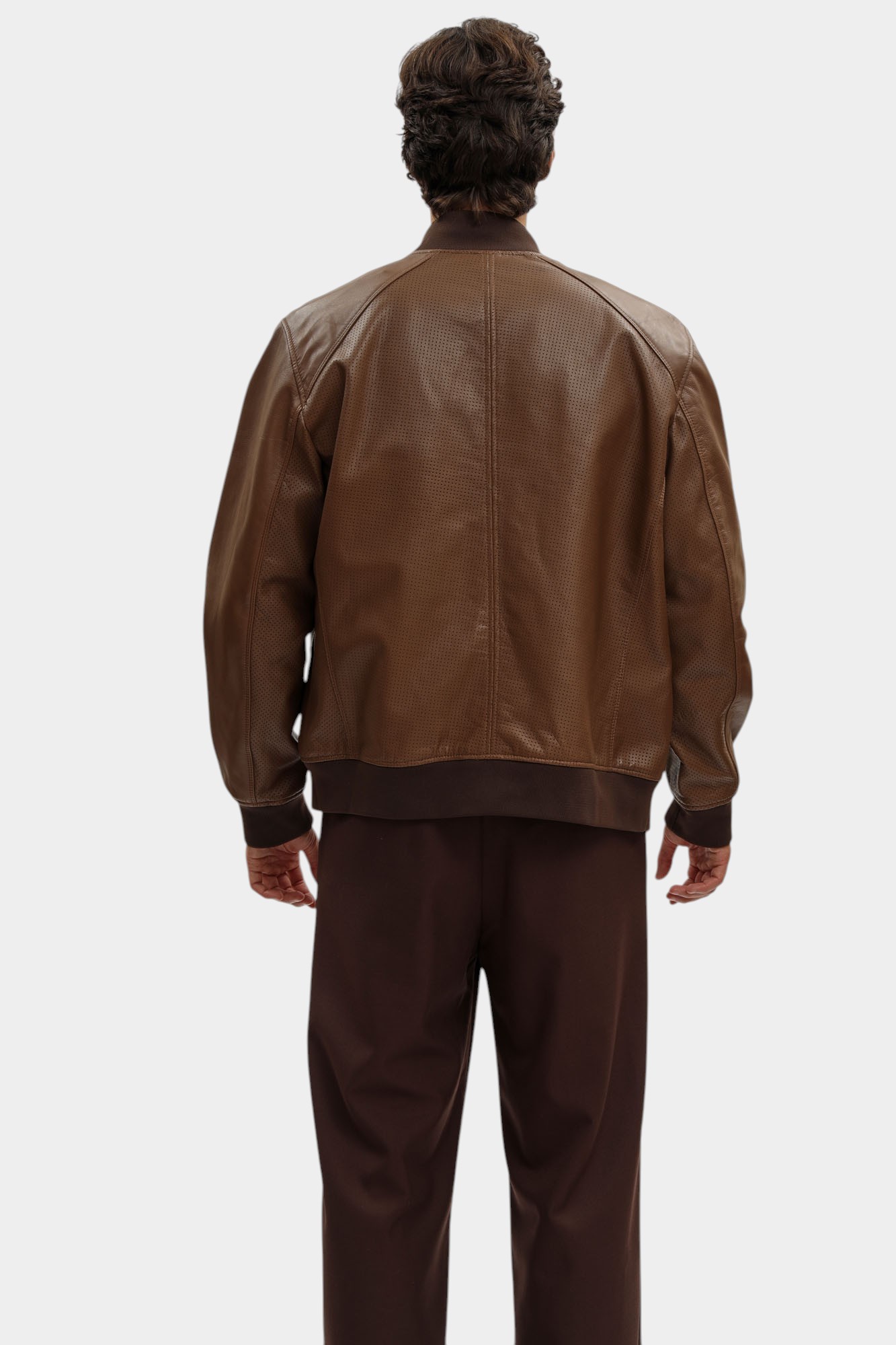 80000765_110157 Куртка кожаная Strellson Коричневый