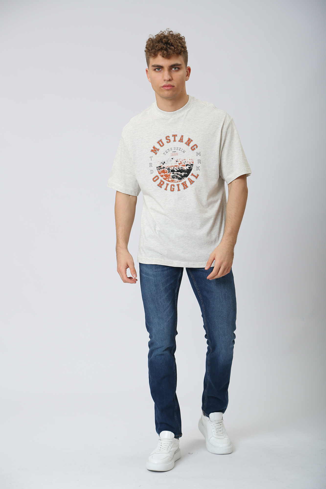 1013206-5000 Джинсы 'Oregon Tapered' Mustang Синий